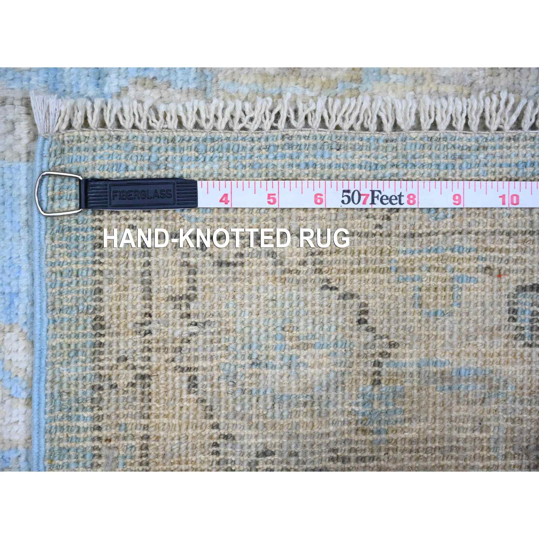 Oushak-And-Peshawar-Hand-Knotted-Rug-369390
