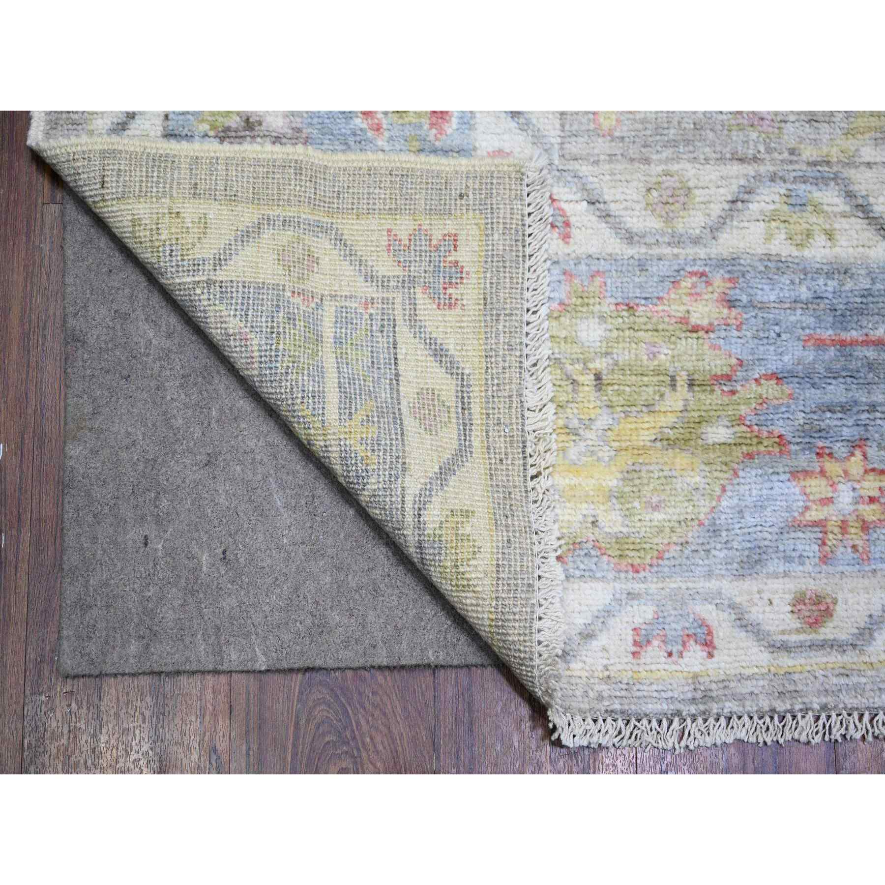 Oushak-And-Peshawar-Hand-Knotted-Rug-369435