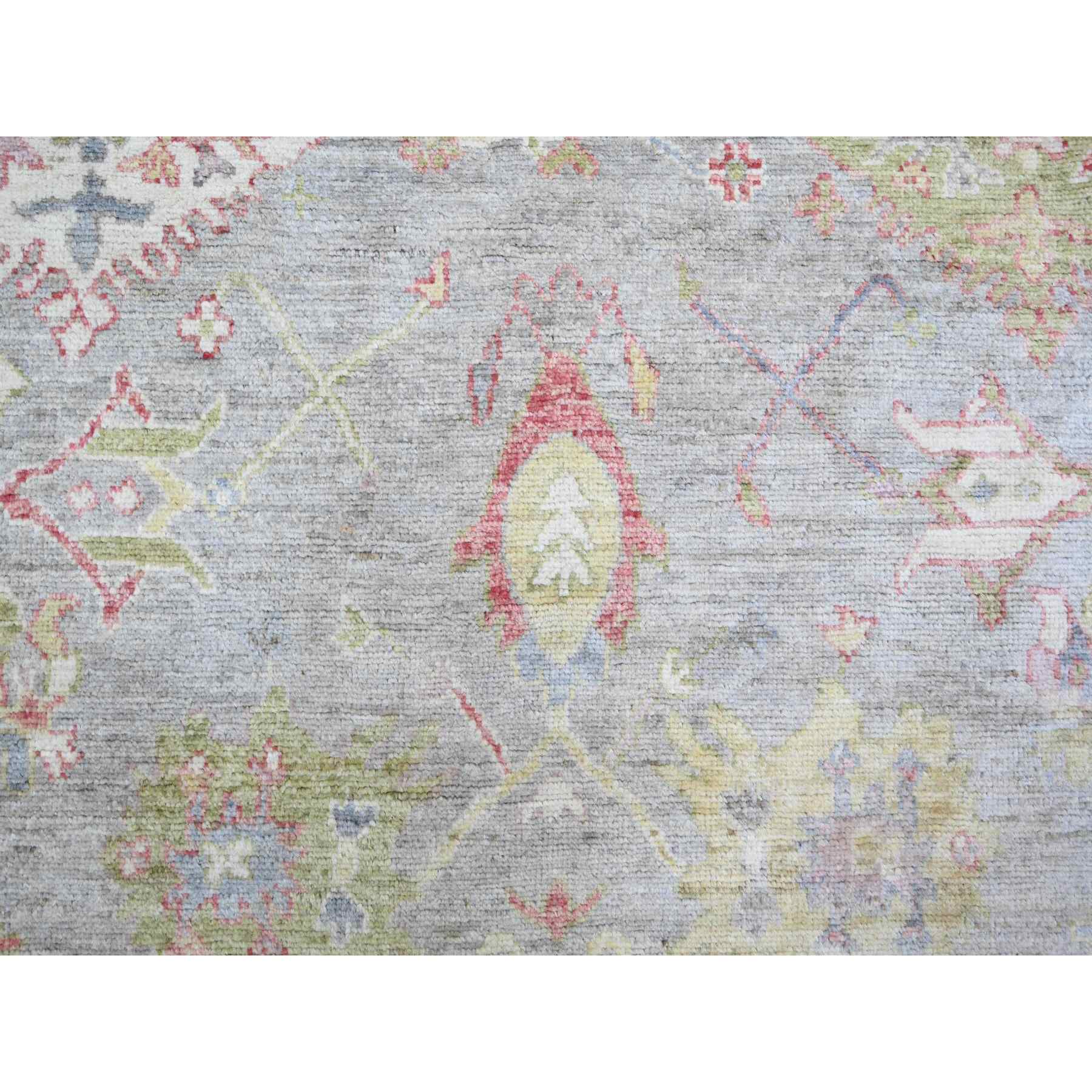 Oushak-And-Peshawar-Hand-Knotted-Rug-369435