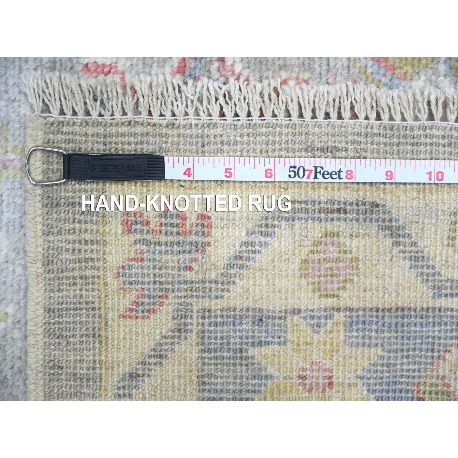 Oushak-And-Peshawar-Hand-Knotted-Rug-369435