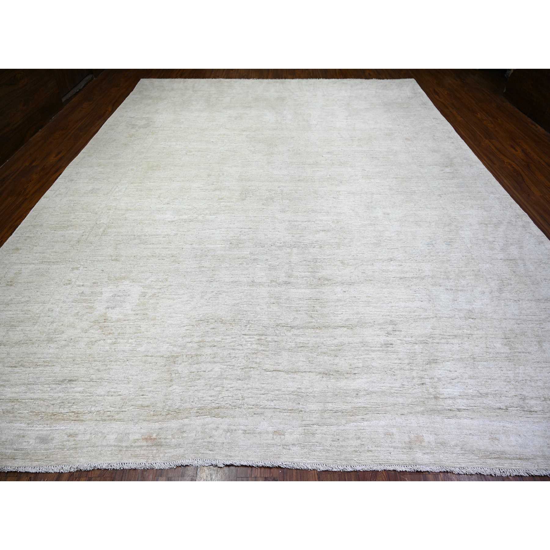 Oushak-And-Peshawar-Hand-Knotted-Rug-369595
