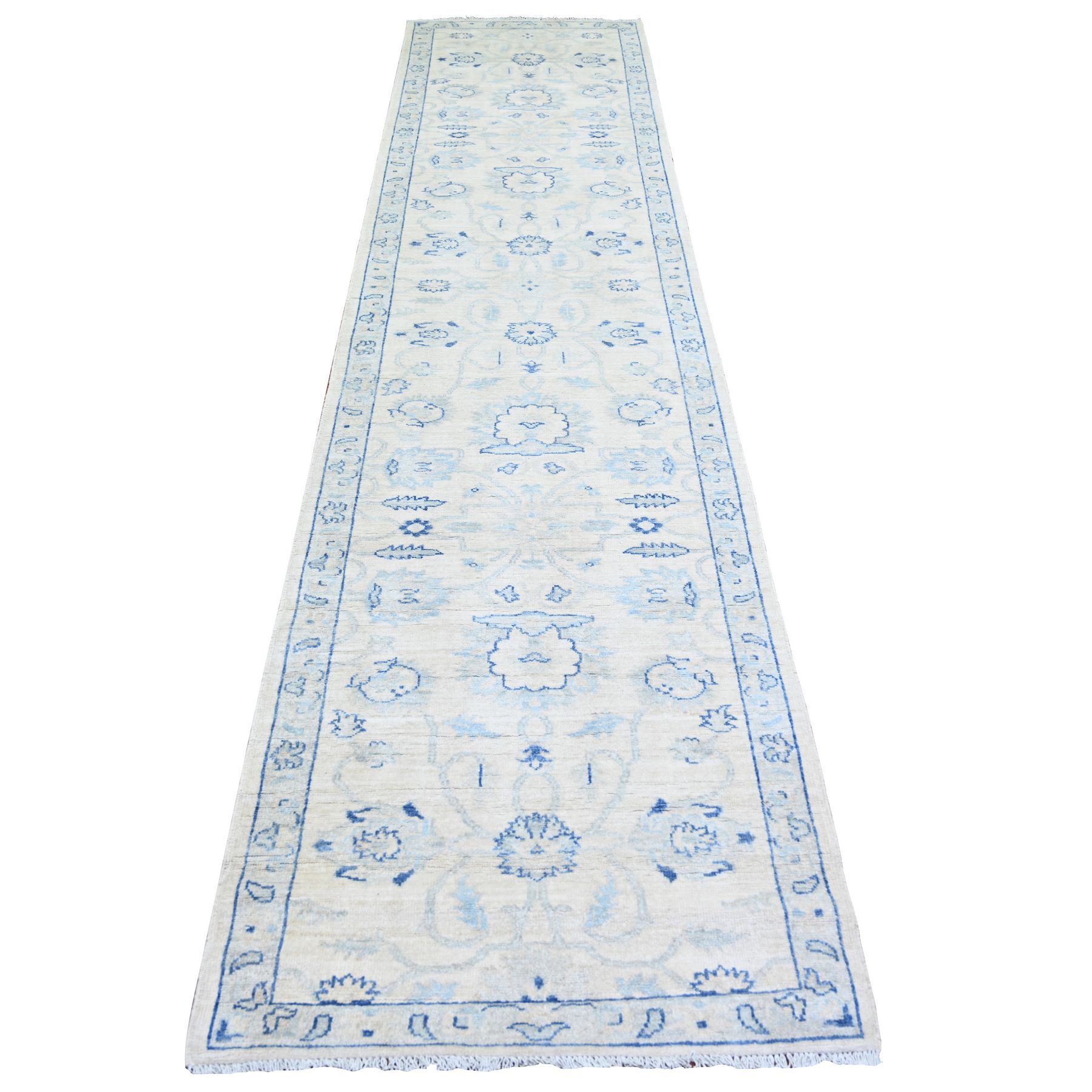 Oushak-And-Peshawar-Hand-Knotted-Rug-369725