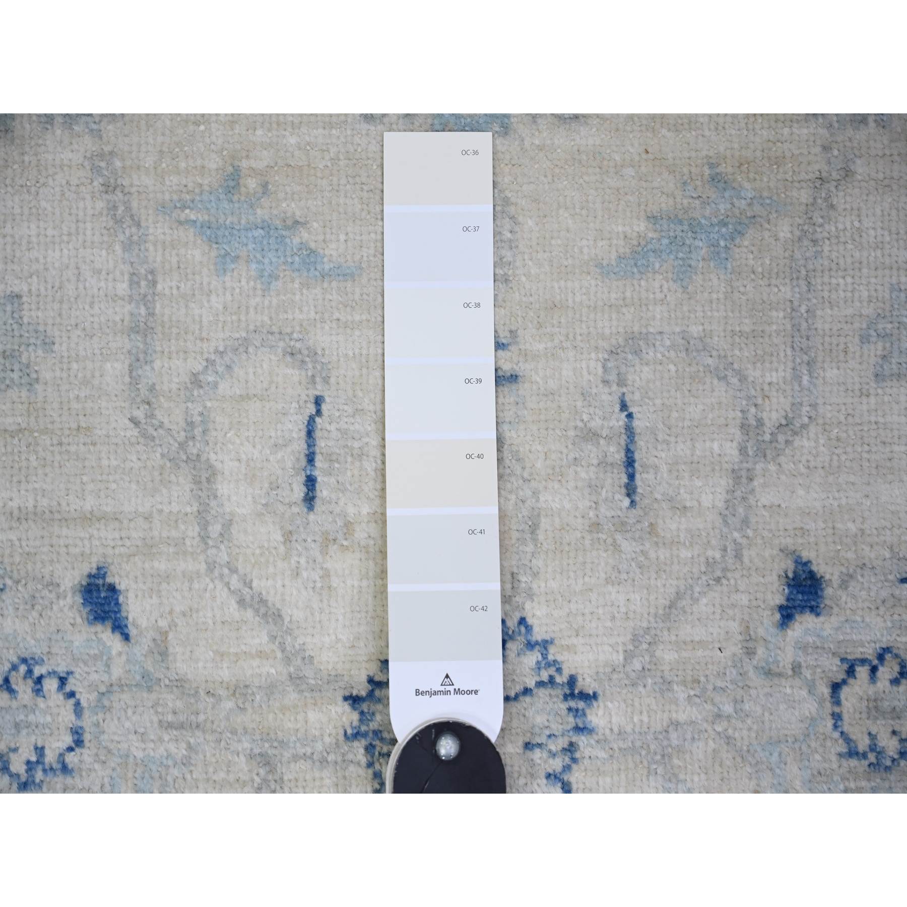 Oushak-And-Peshawar-Hand-Knotted-Rug-369725