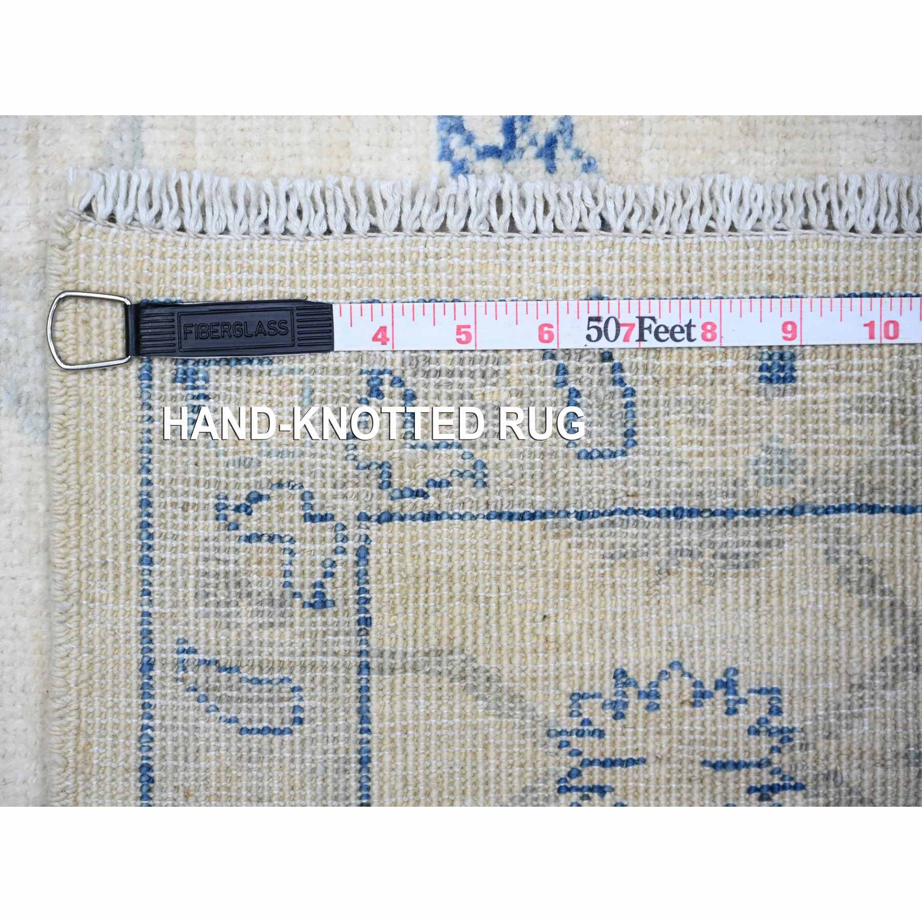 Oushak-And-Peshawar-Hand-Knotted-Rug-369725