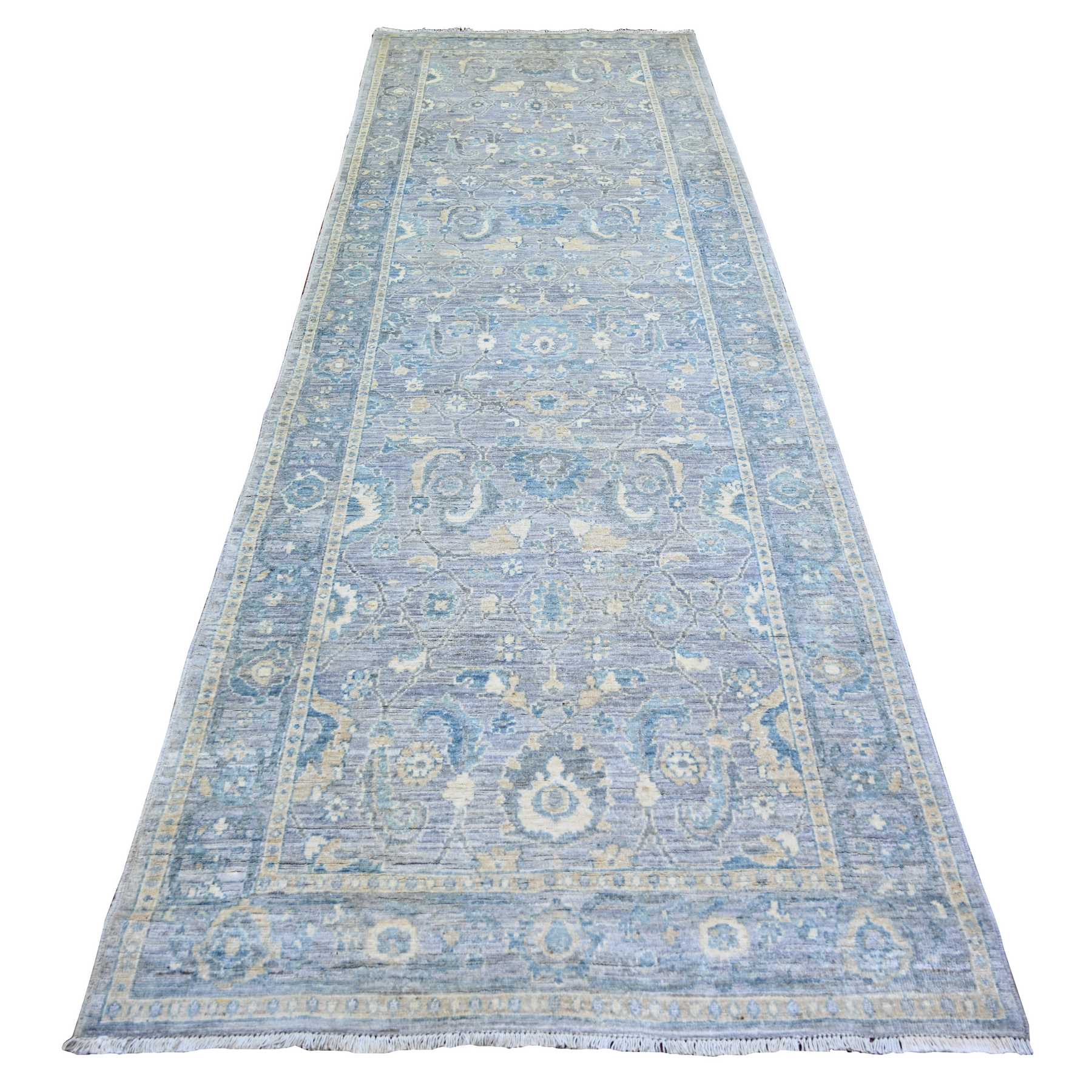 Oushak-And-Peshawar-Hand-Knotted-Rug-369775