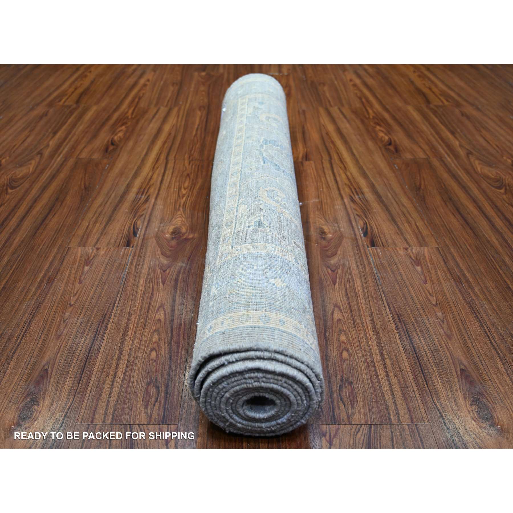Oushak-And-Peshawar-Hand-Knotted-Rug-369775