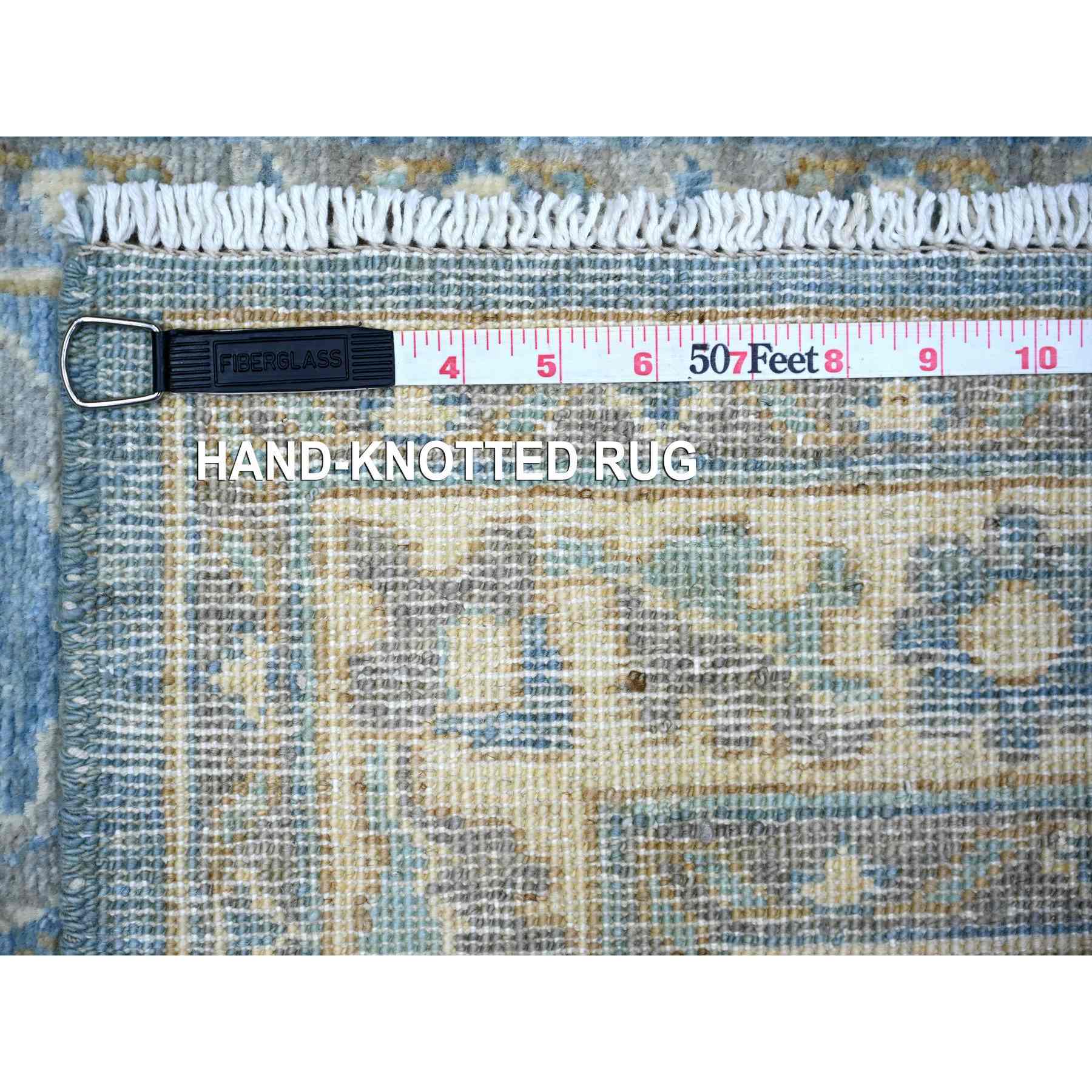 Oushak-And-Peshawar-Hand-Knotted-Rug-369815