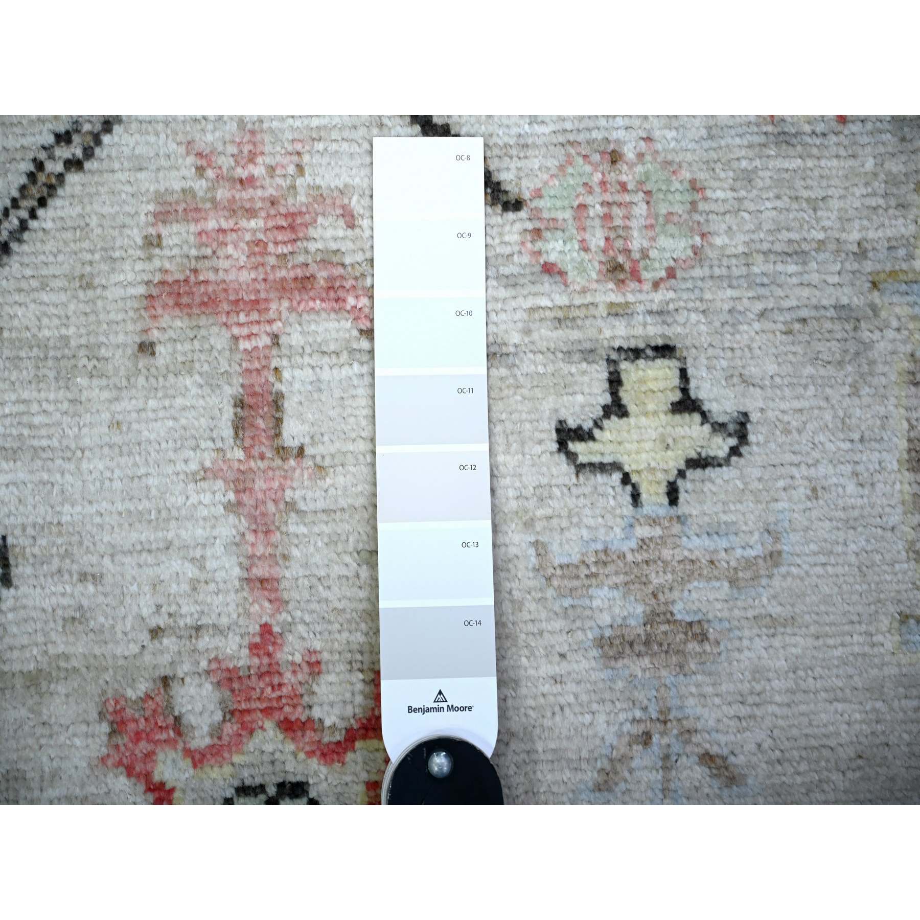 Oushak-And-Peshawar-Hand-Knotted-Rug-369910