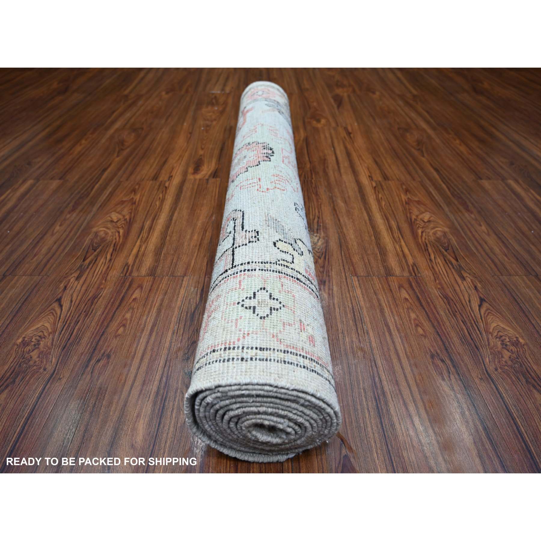 Oushak-And-Peshawar-Hand-Knotted-Rug-369910
