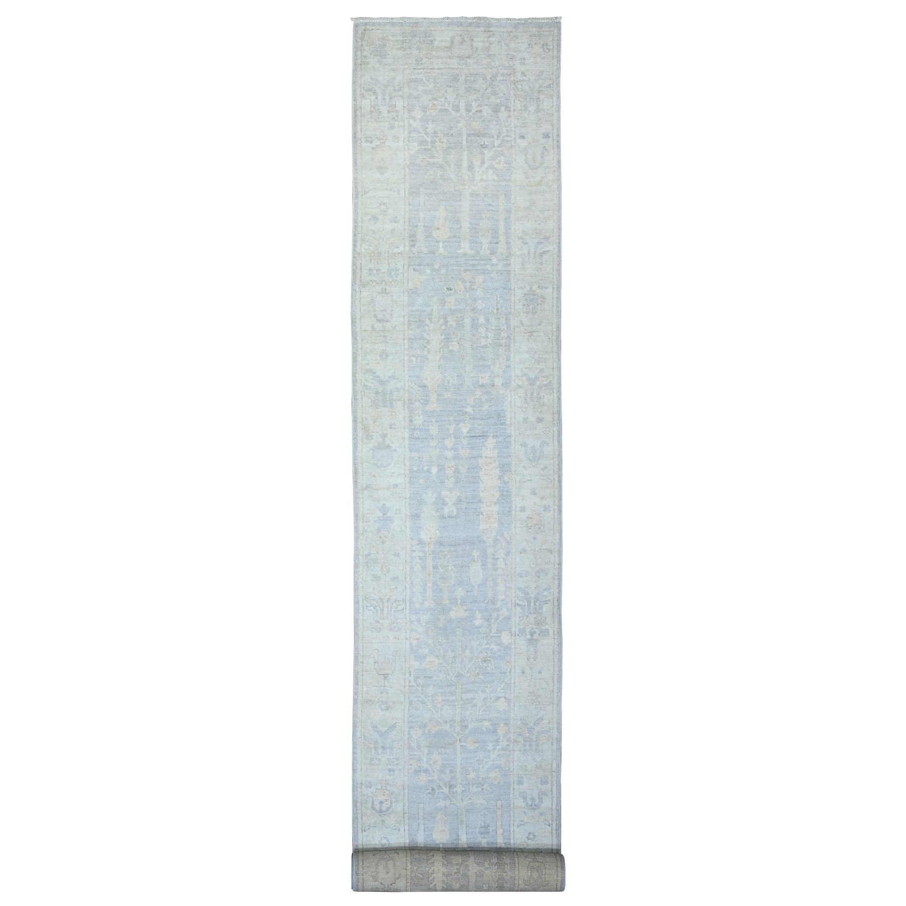 Oushak-And-Peshawar-Hand-Knotted-Rug-369960