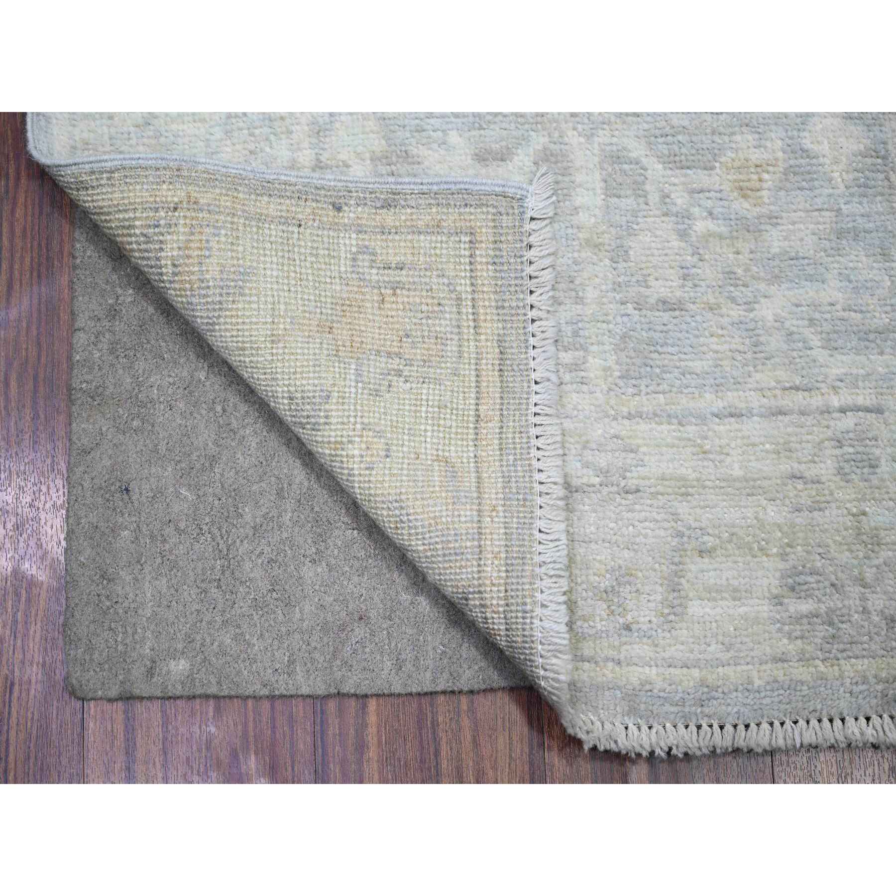 Oushak-And-Peshawar-Hand-Knotted-Rug-369960