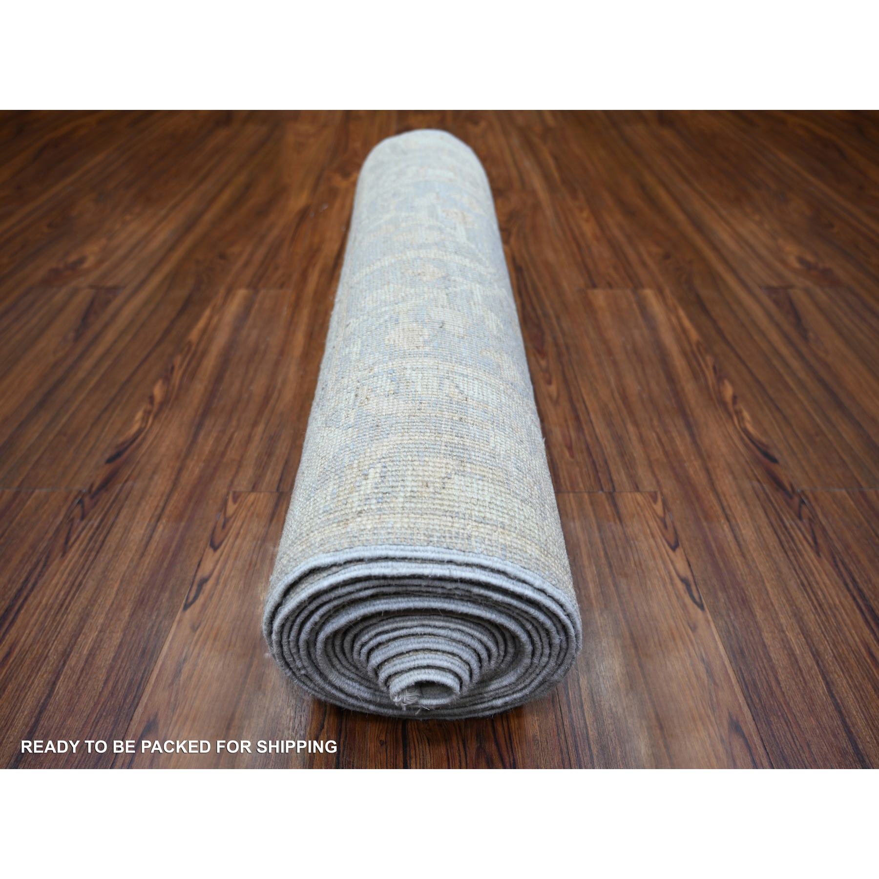 Oushak-And-Peshawar-Hand-Knotted-Rug-369960
