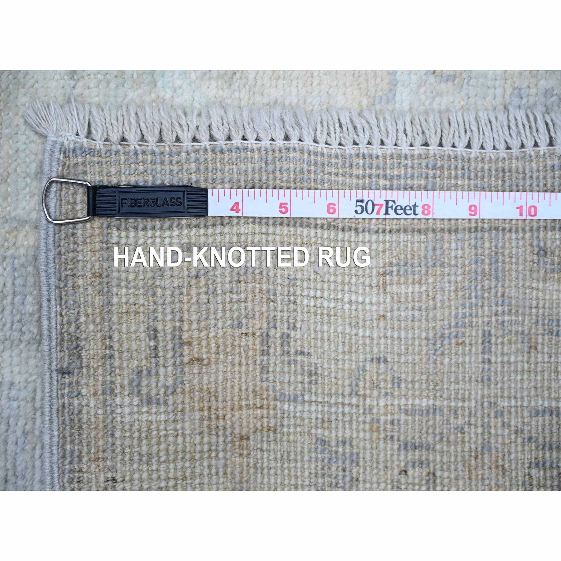 Oushak-And-Peshawar-Hand-Knotted-Rug-369960