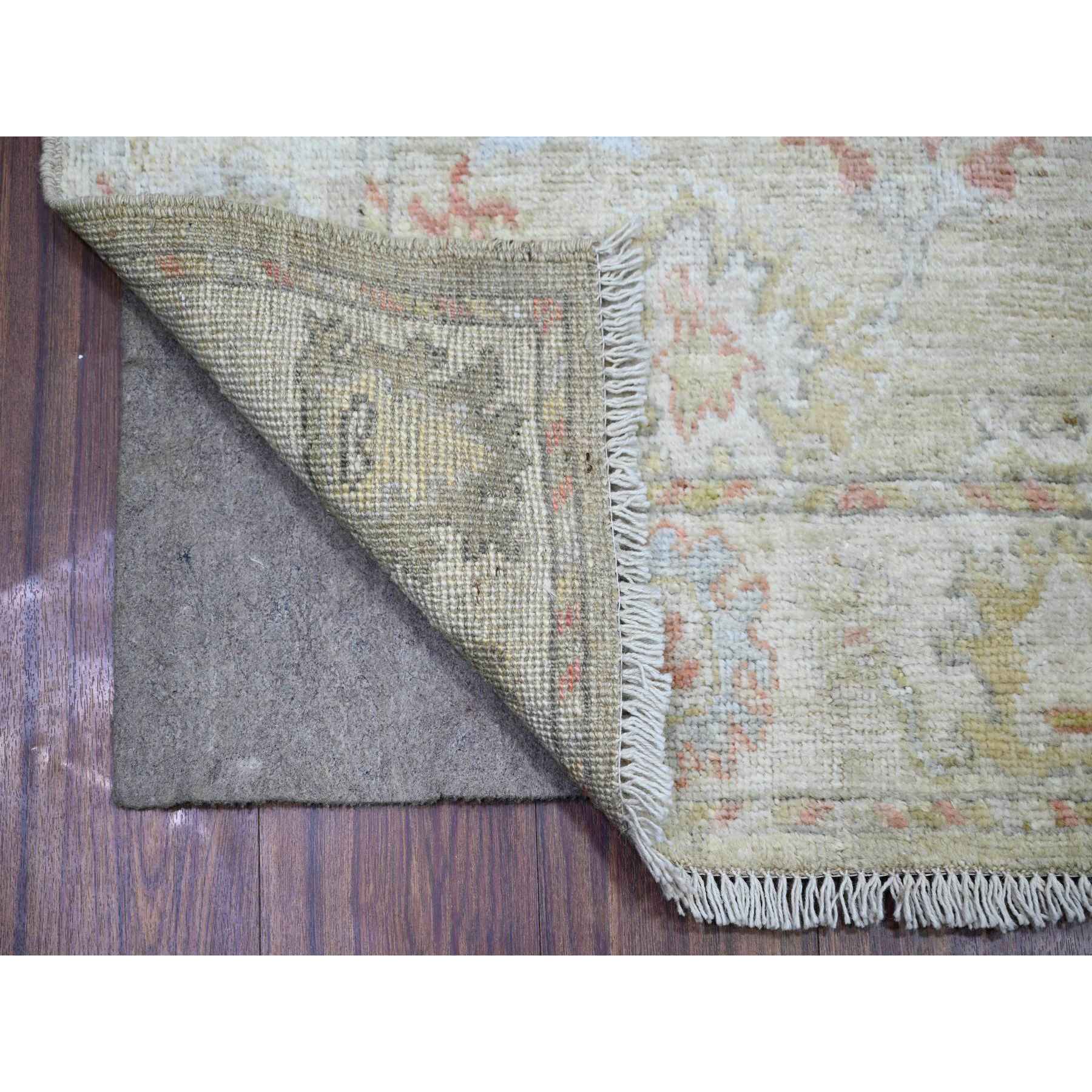 Oushak-And-Peshawar-Hand-Knotted-Rug-369965