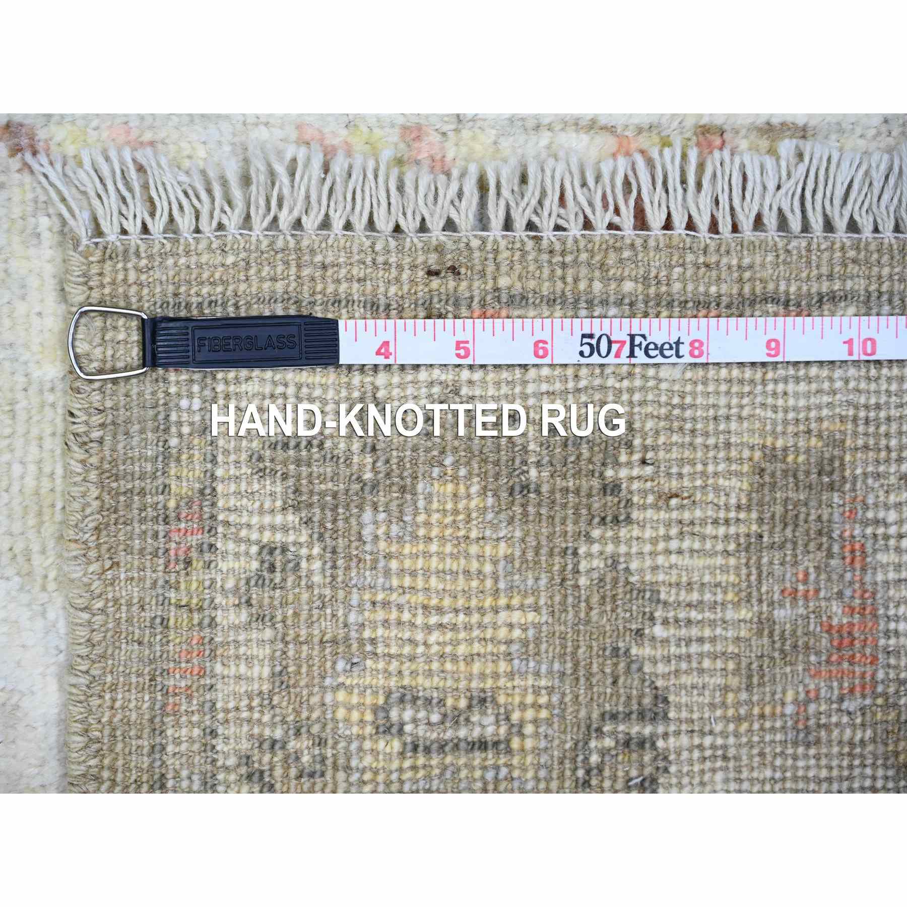Oushak-And-Peshawar-Hand-Knotted-Rug-369965