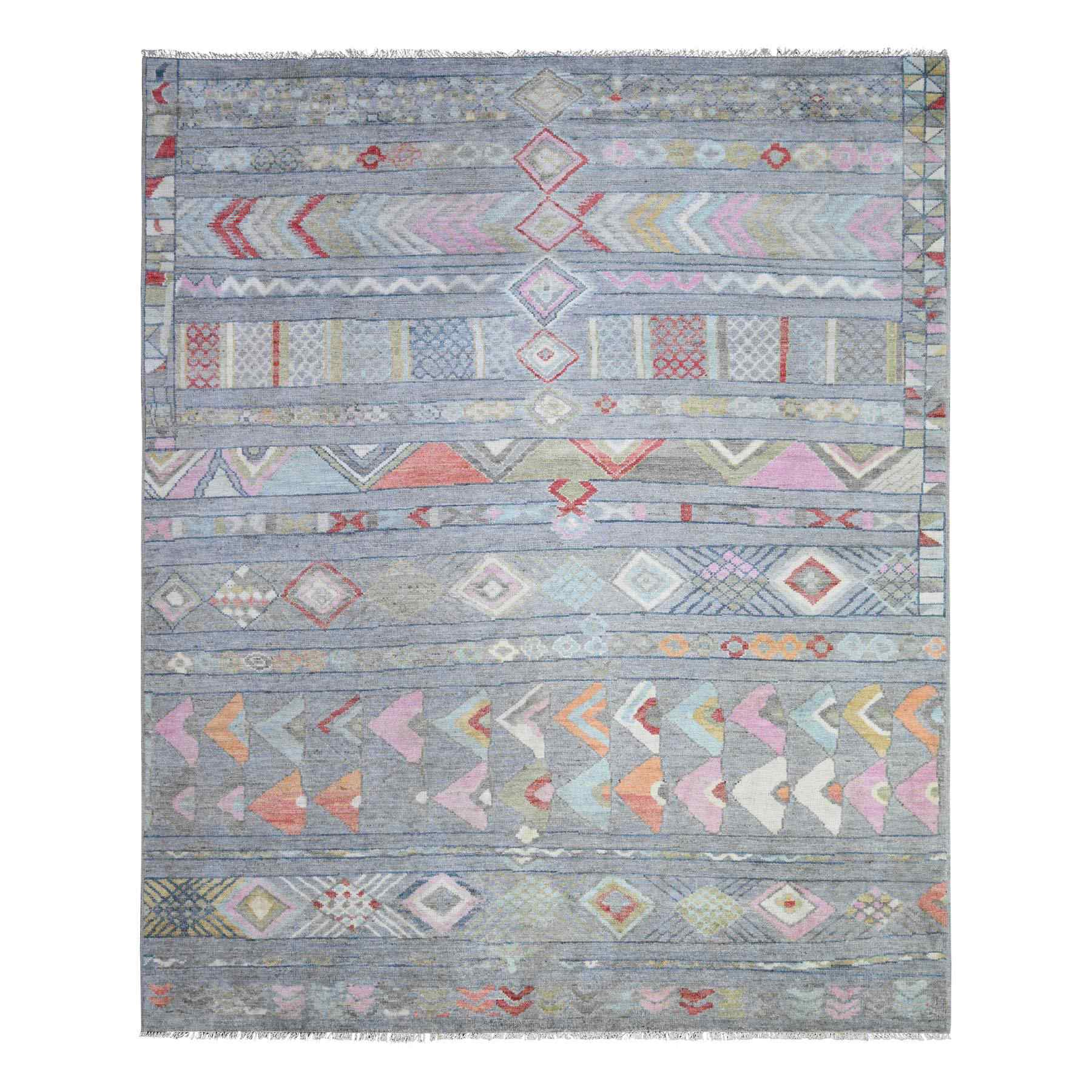 Tribal-Geometric-Hand-Knotted-Rug-367635