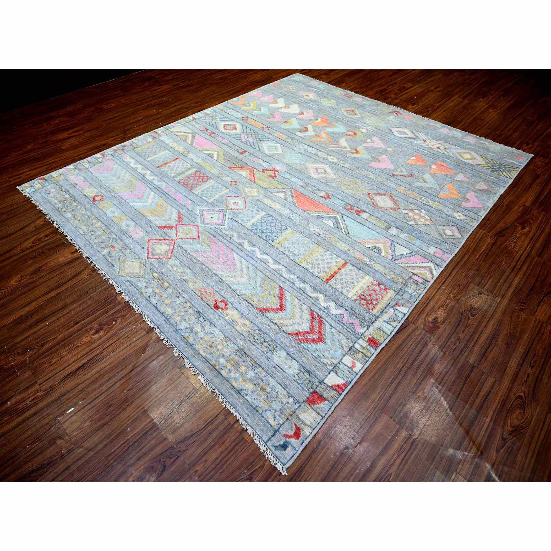 Tribal-Geometric-Hand-Knotted-Rug-367635