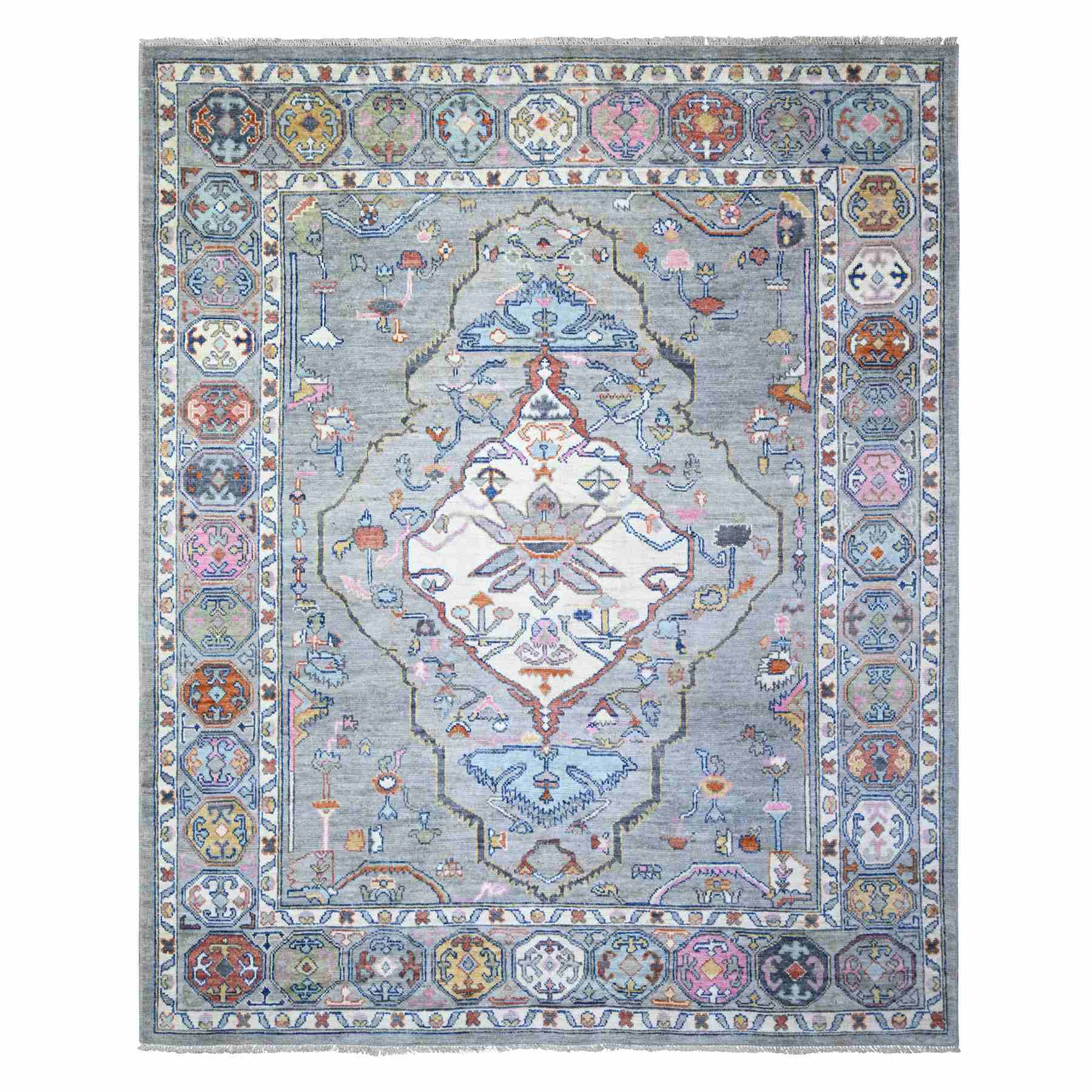 Tribal-Geometric-Hand-Knotted-Rug-368670