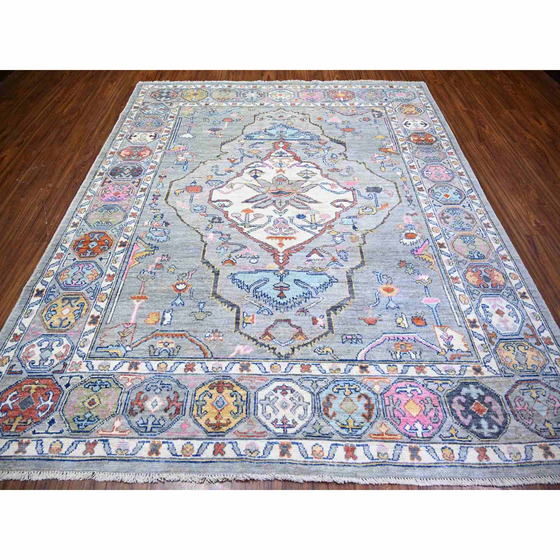 Tribal-Geometric-Hand-Knotted-Rug-368670