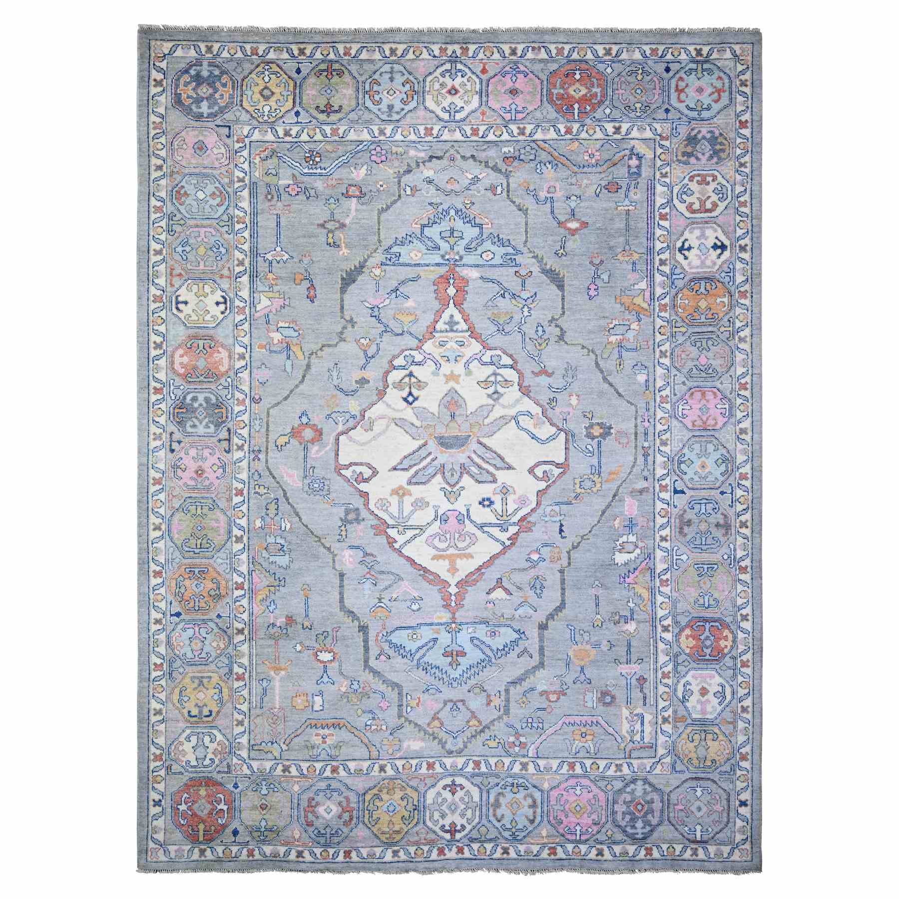 Tribal-Geometric-Hand-Knotted-Rug-368685