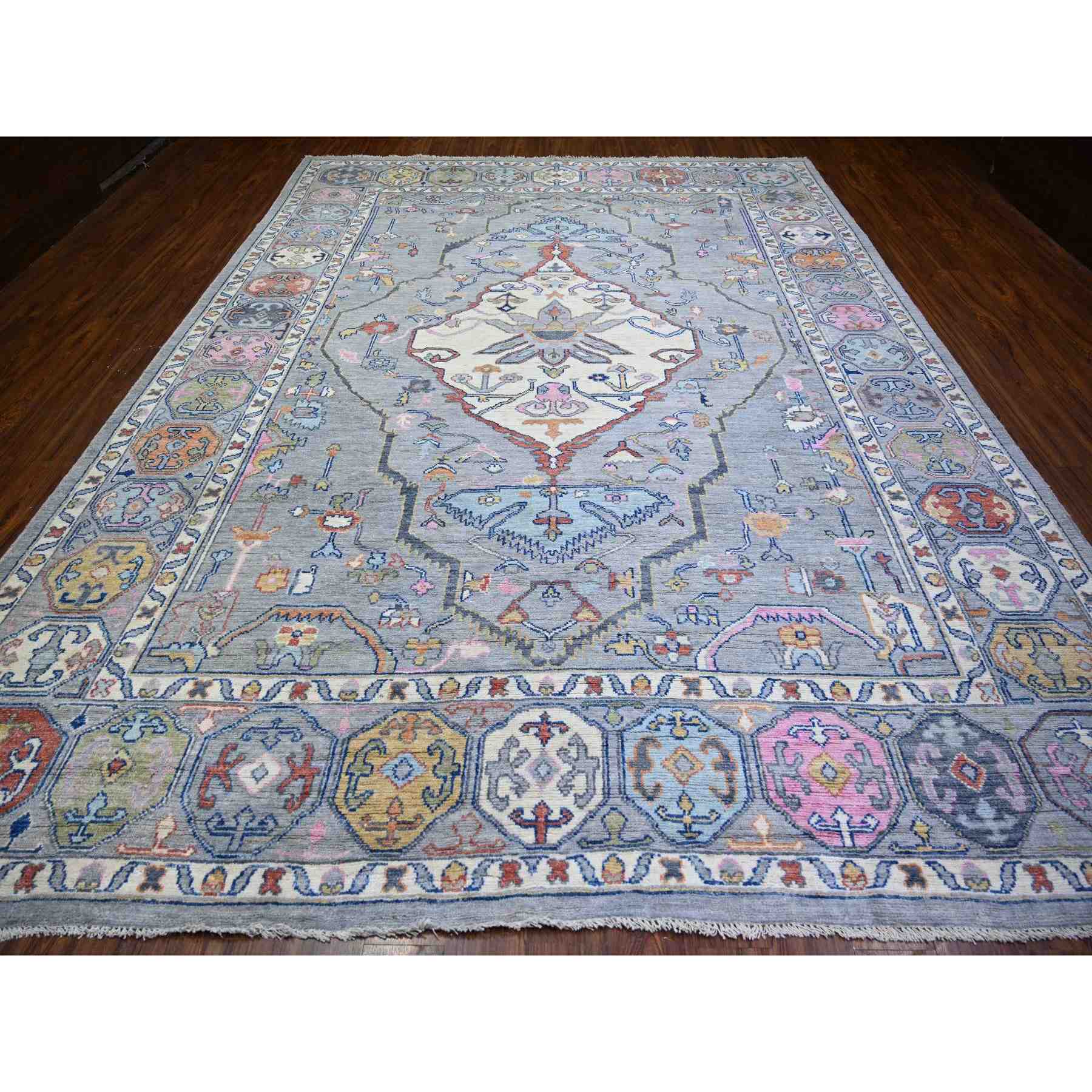 Tribal-Geometric-Hand-Knotted-Rug-368685