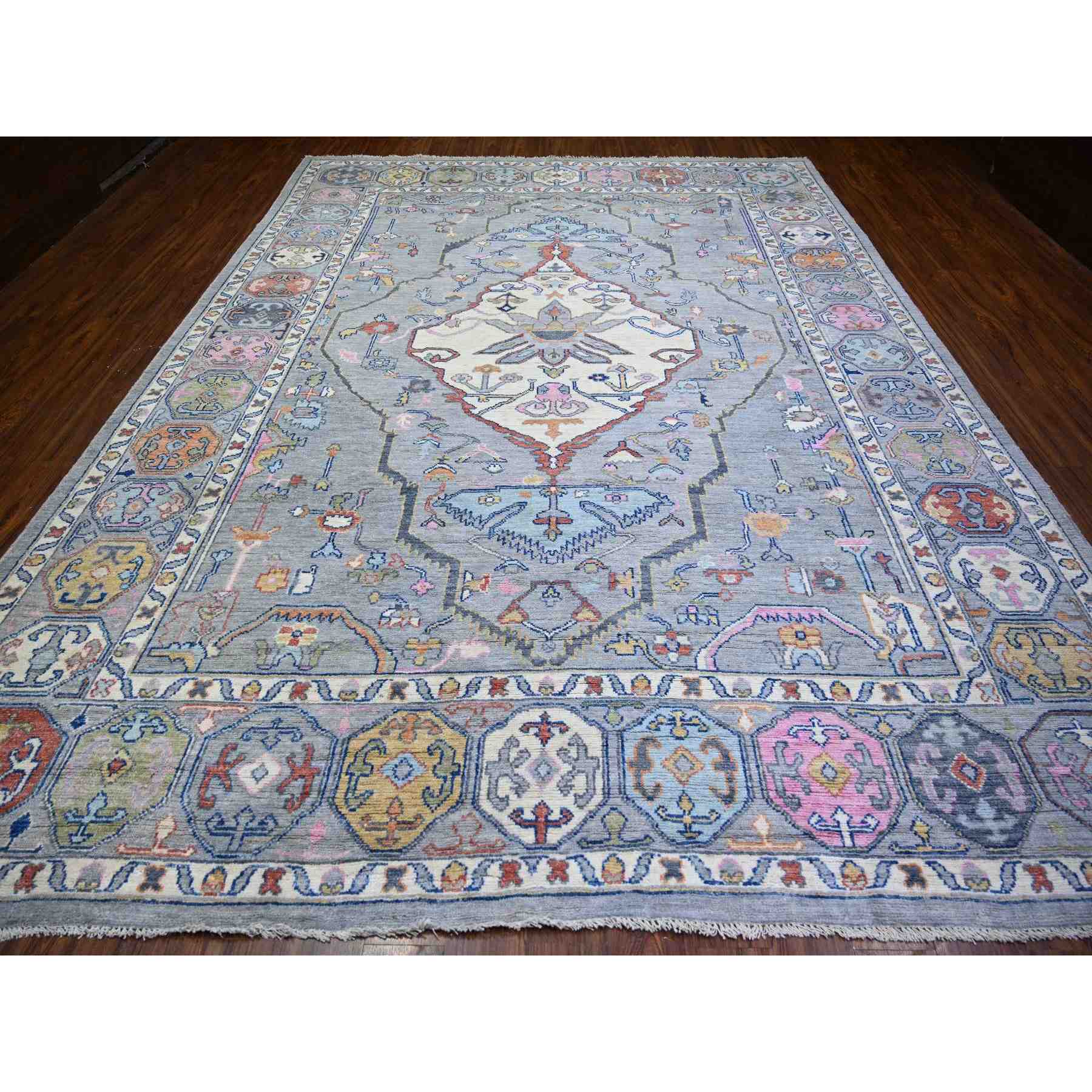 Tribal-Geometric-Hand-Knotted-Rug-368685