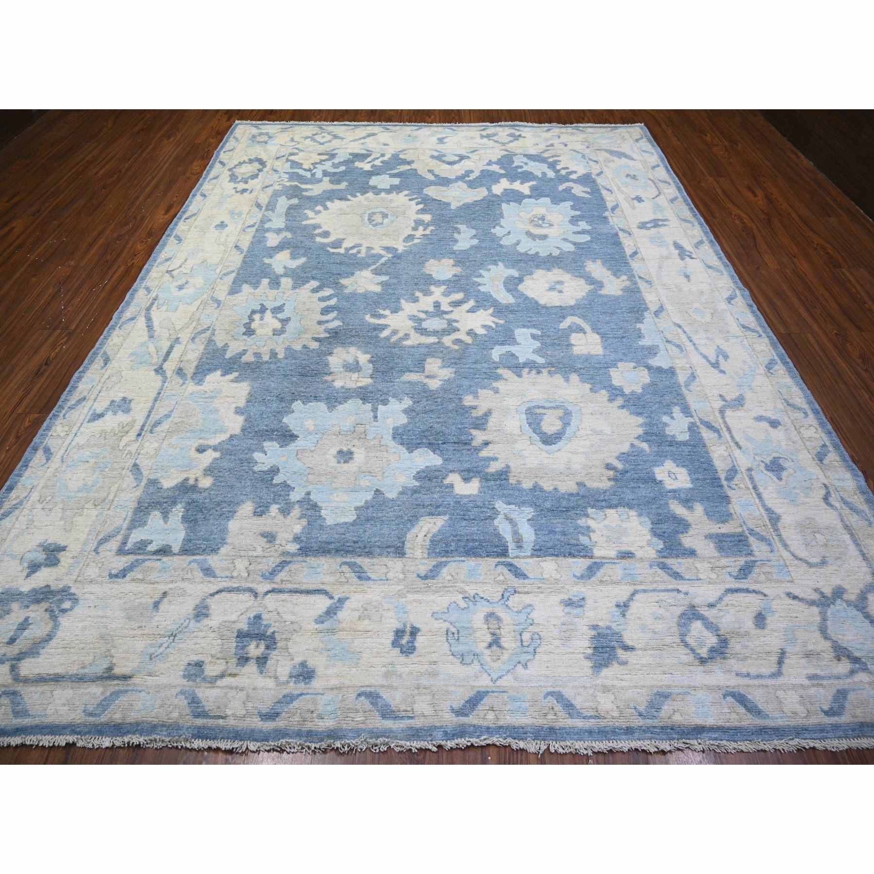 Oushak-And-Peshawar-Hand-Knotted-Rug-370140