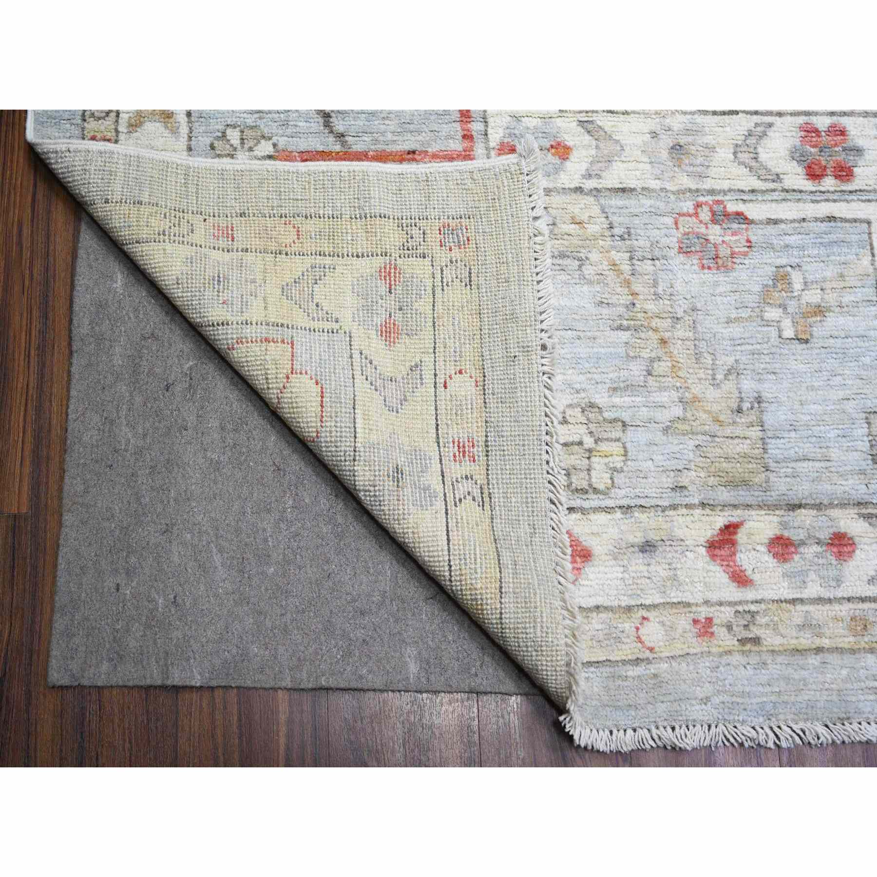 Oushak-And-Peshawar-Hand-Knotted-Rug-370205