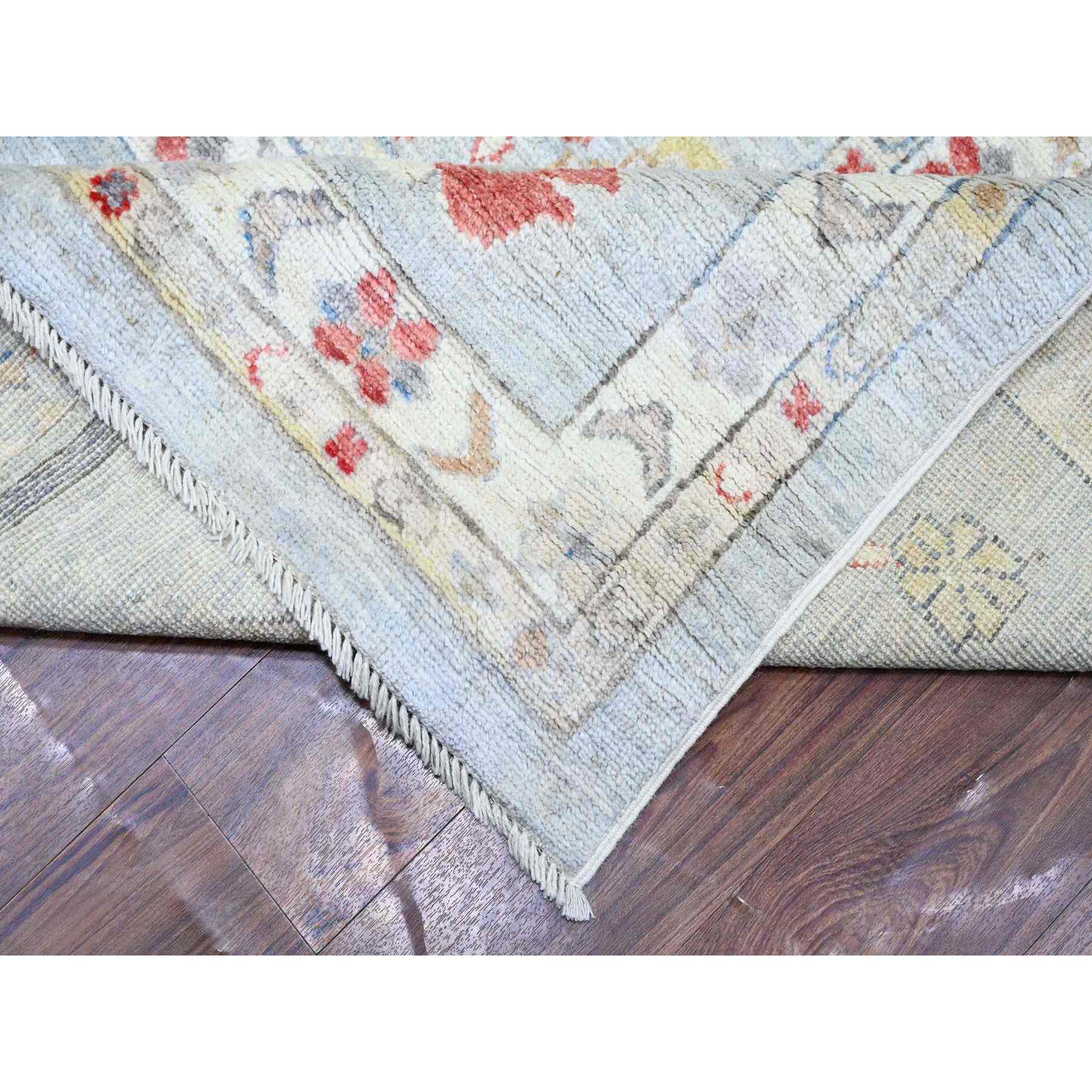 Oushak-And-Peshawar-Hand-Knotted-Rug-370205