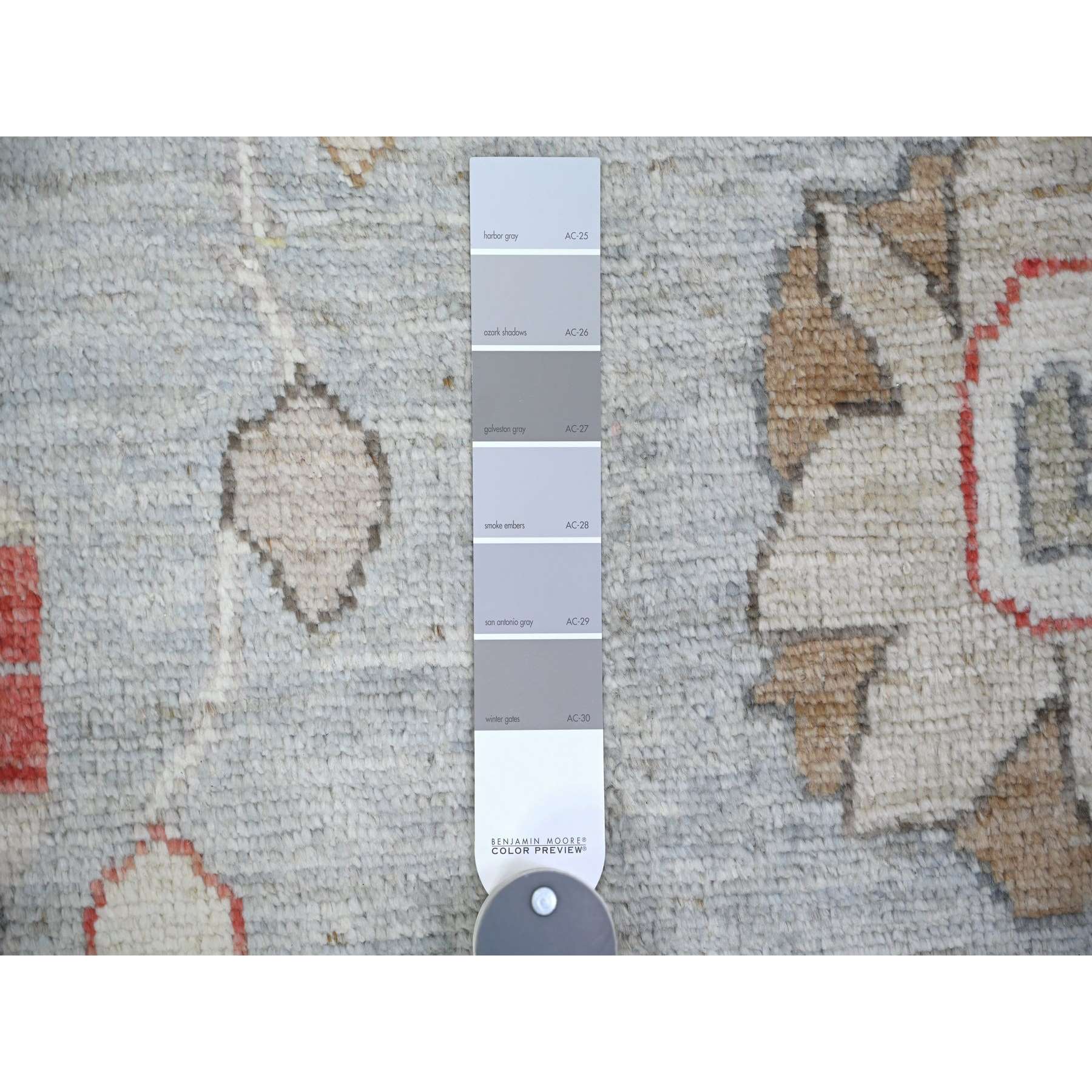 Oushak-And-Peshawar-Hand-Knotted-Rug-370205