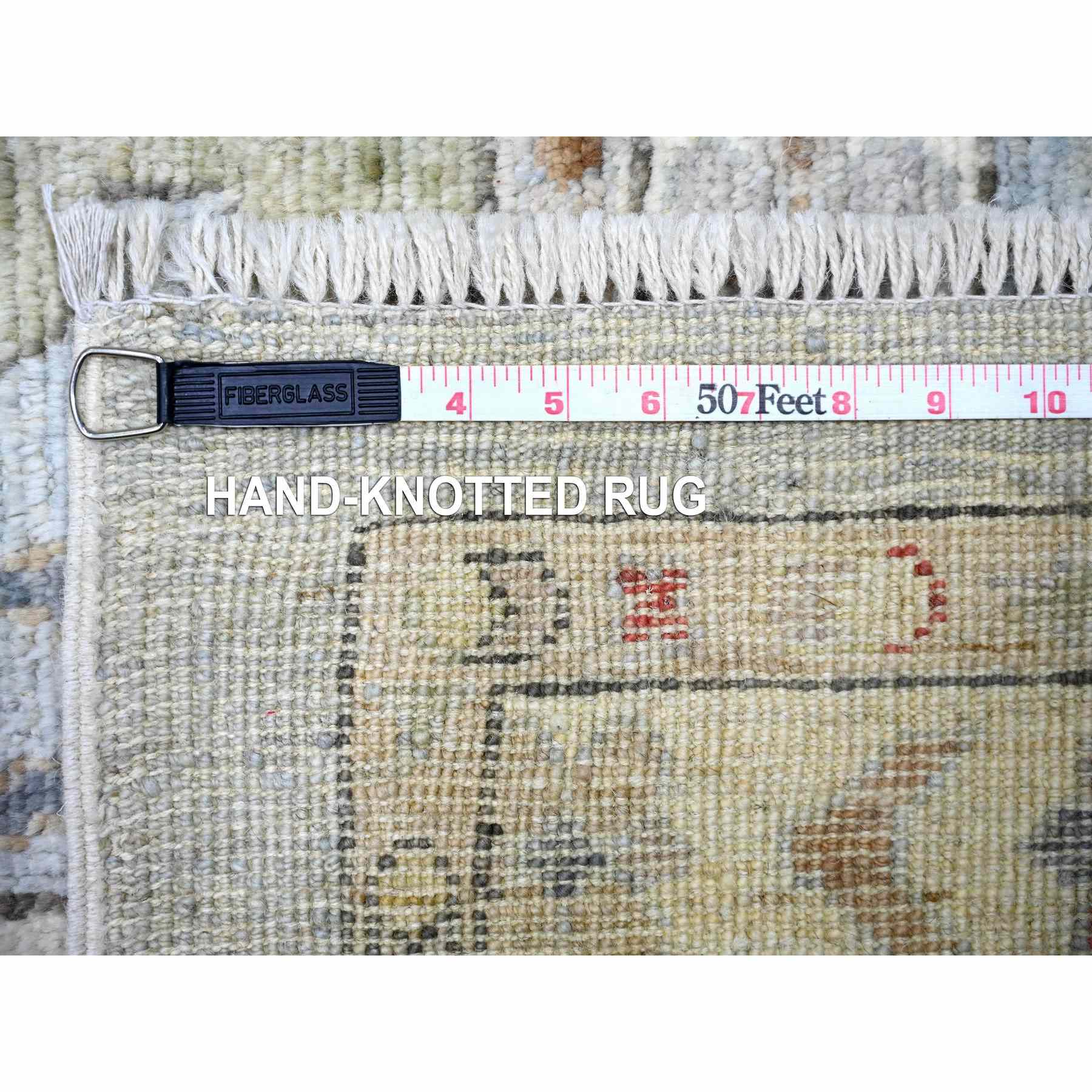 Oushak-And-Peshawar-Hand-Knotted-Rug-370205