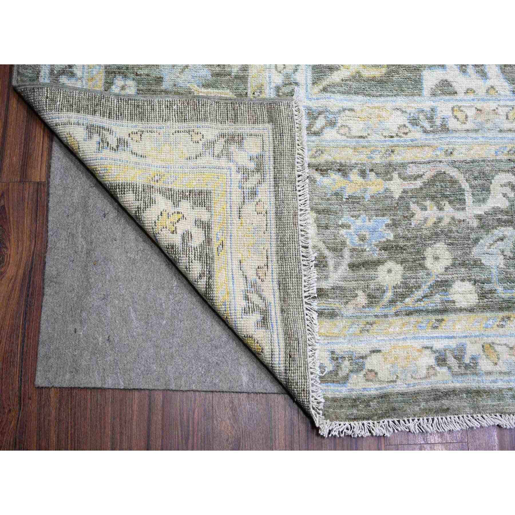 Oushak-And-Peshawar-Hand-Knotted-Rug-370215