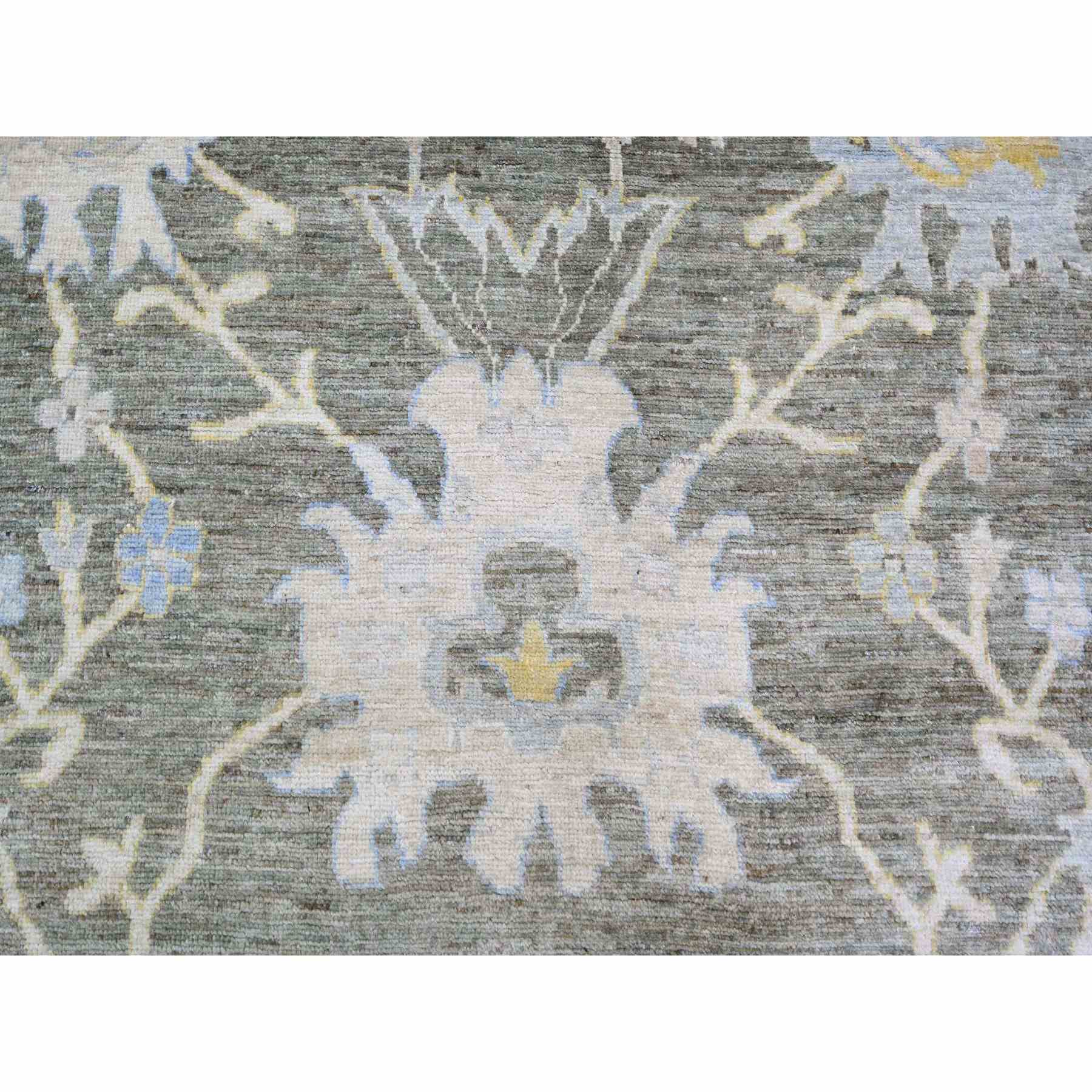 Oushak-And-Peshawar-Hand-Knotted-Rug-370215