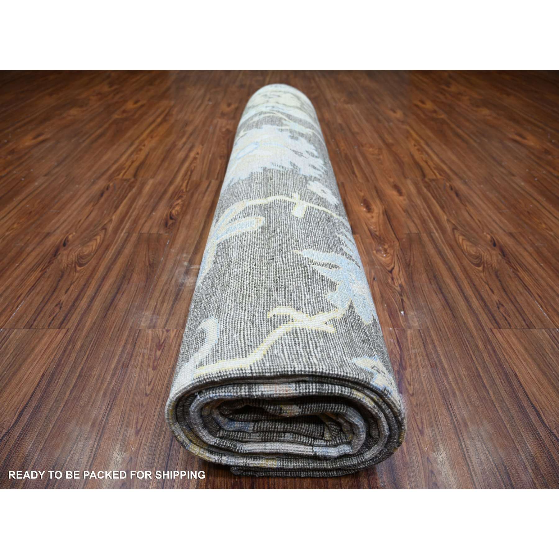 Oushak-And-Peshawar-Hand-Knotted-Rug-370215