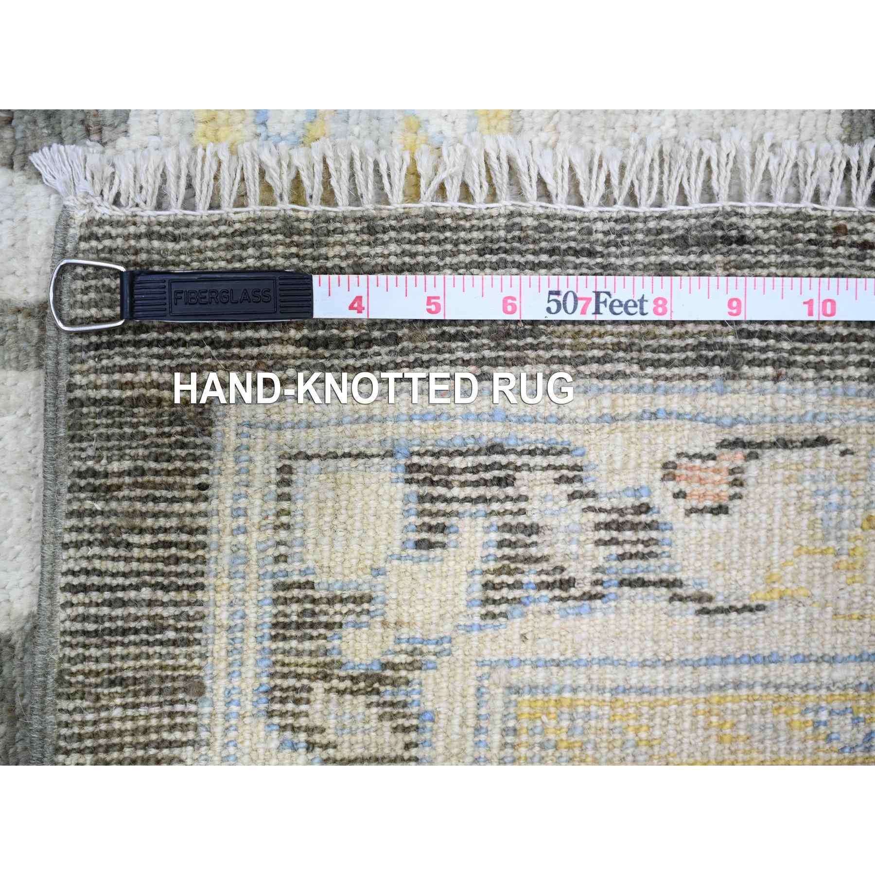Oushak-And-Peshawar-Hand-Knotted-Rug-370215