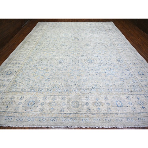 Oushak-And-Peshawar-Hand-Knotted-Rug-370280