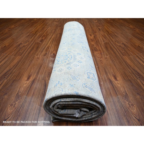 Oushak-And-Peshawar-Hand-Knotted-Rug-370280