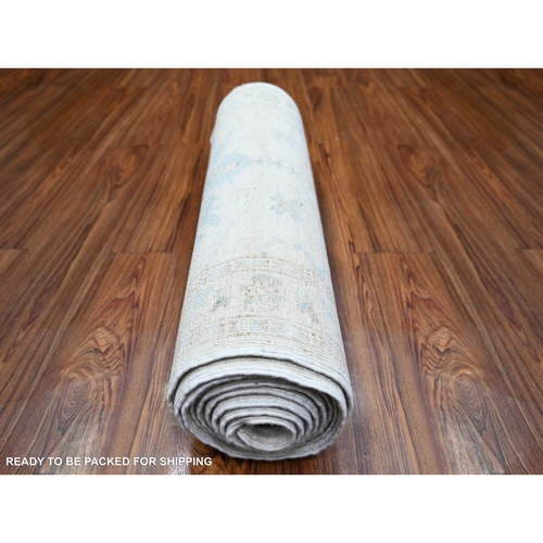 Oushak-And-Peshawar-Hand-Knotted-Rug-370345