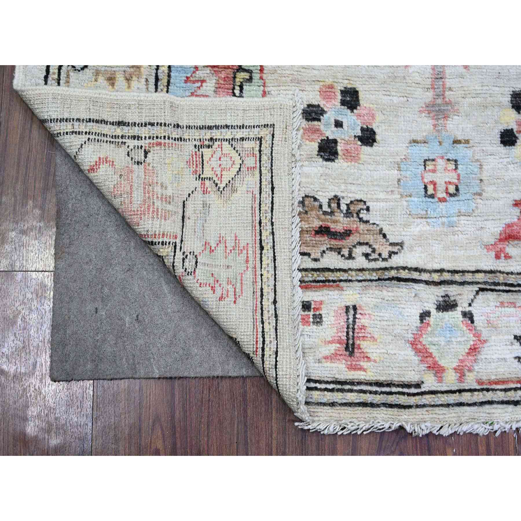 Oushak-And-Peshawar-Hand-Knotted-Rug-370365