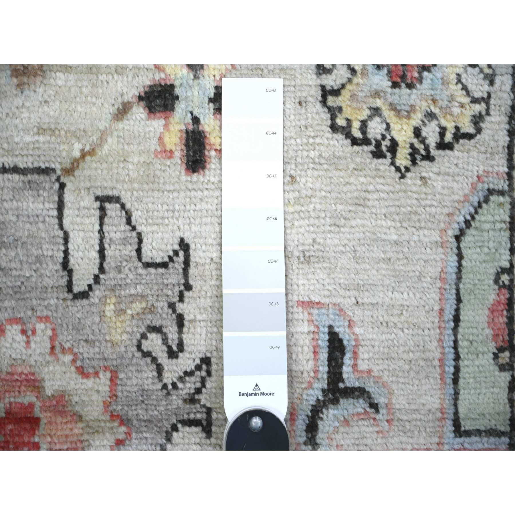 Oushak-And-Peshawar-Hand-Knotted-Rug-370365