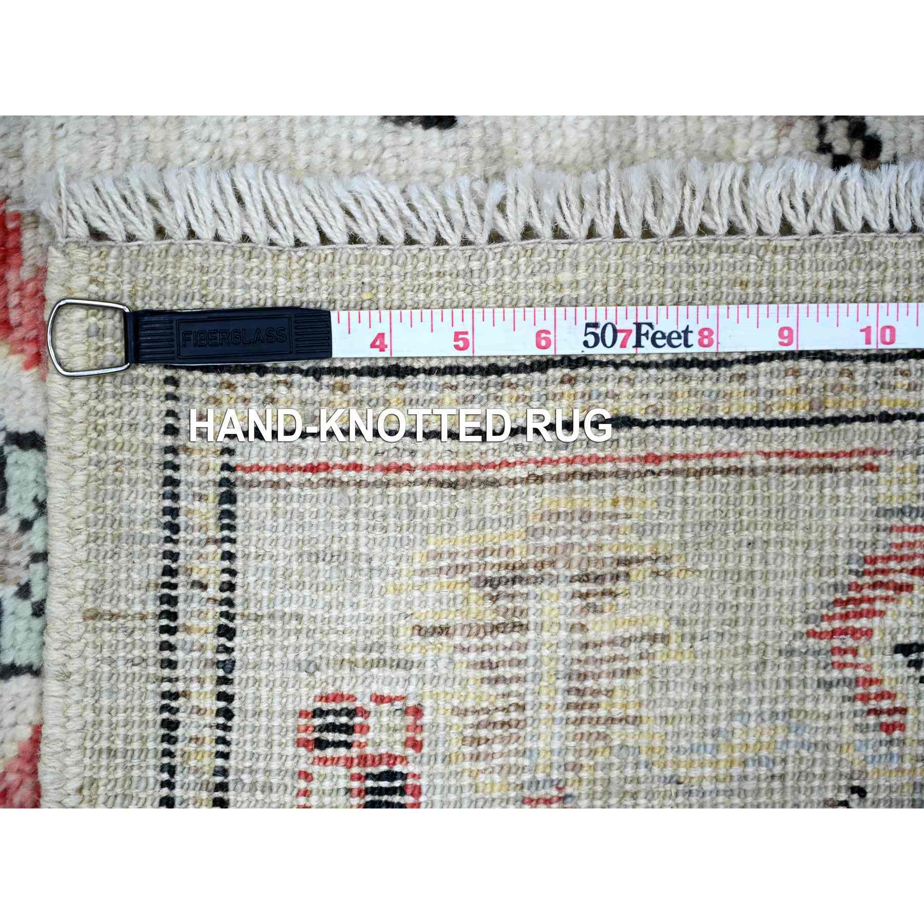 Oushak-And-Peshawar-Hand-Knotted-Rug-370365