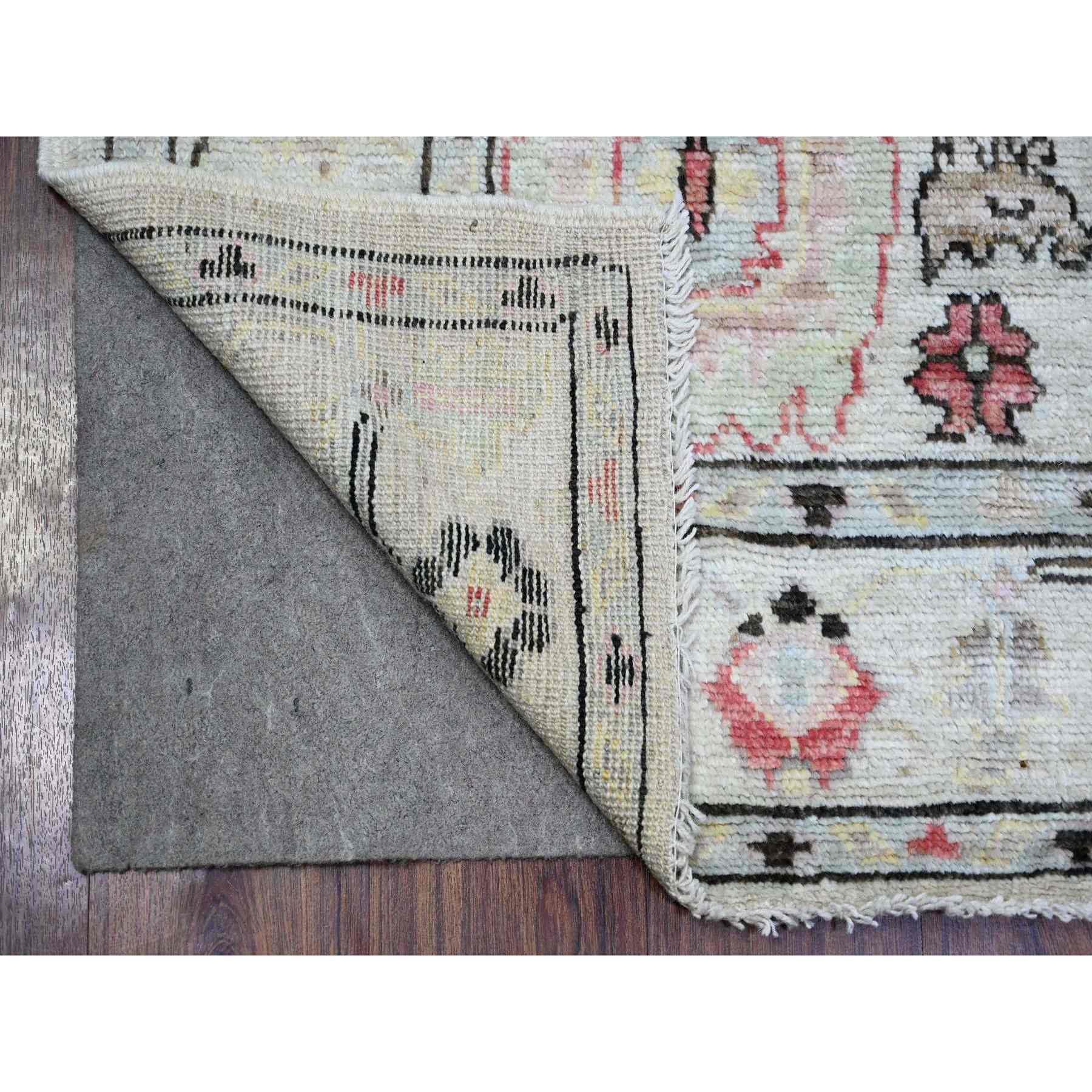 Oushak-And-Peshawar-Hand-Knotted-Rug-370385