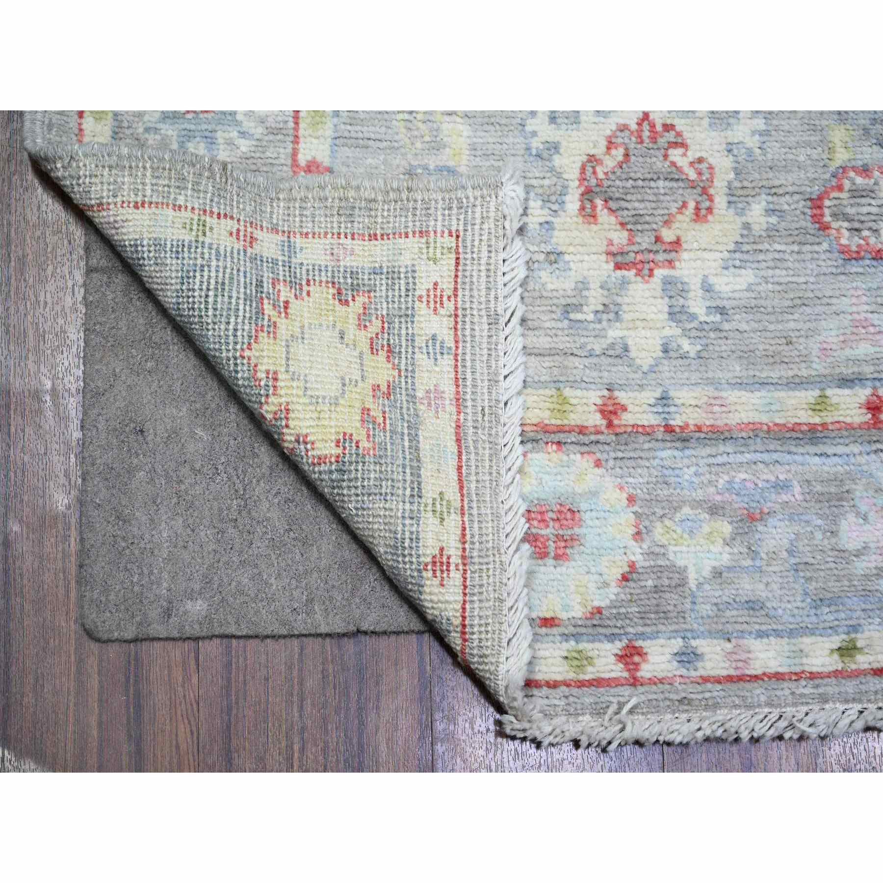Oushak-And-Peshawar-Hand-Knotted-Rug-370535