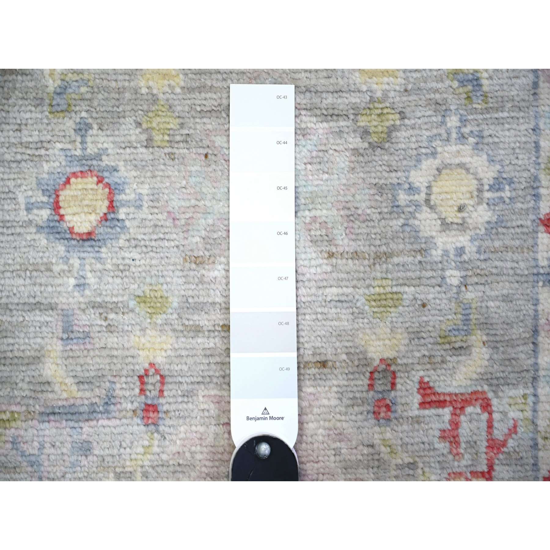 Oushak-And-Peshawar-Hand-Knotted-Rug-370535