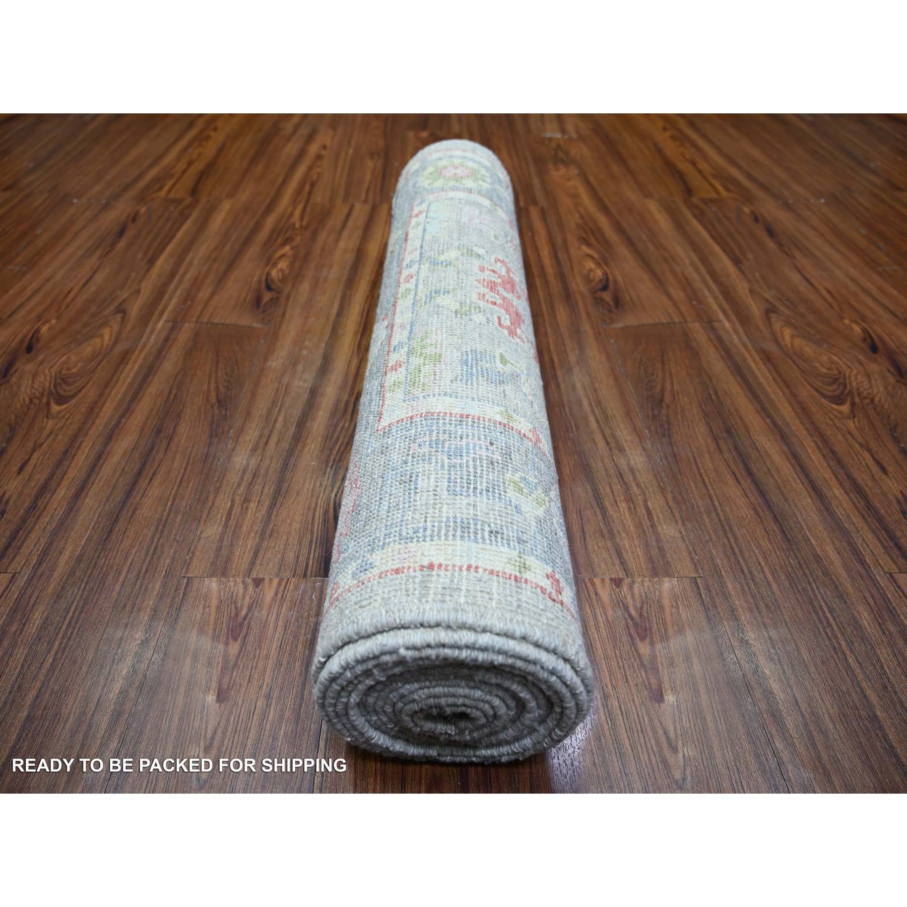 Oushak-And-Peshawar-Hand-Knotted-Rug-370535