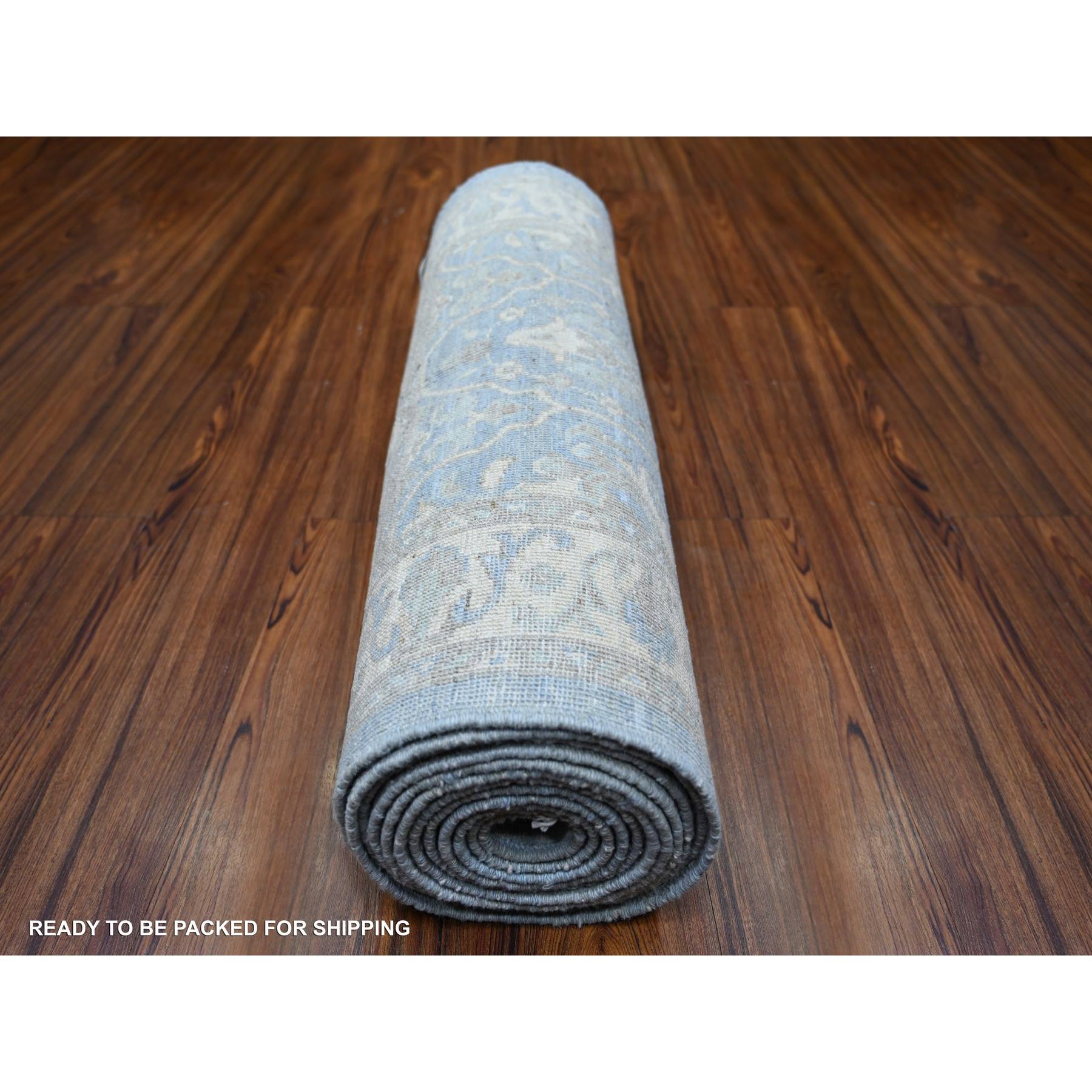 Oushak-And-Peshawar-Hand-Knotted-Rug-370665