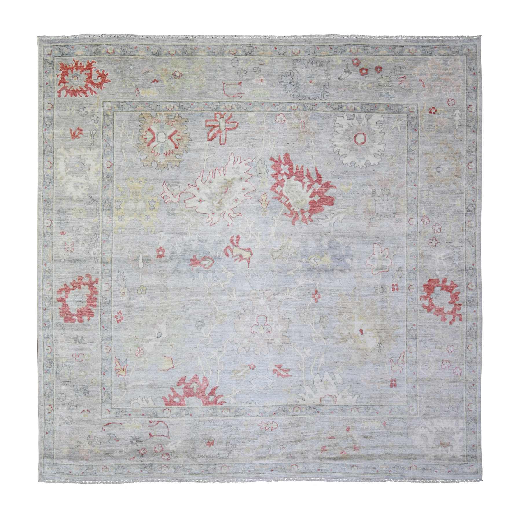 Oushak-And-Peshawar-Hand-Knotted-Rug-370860