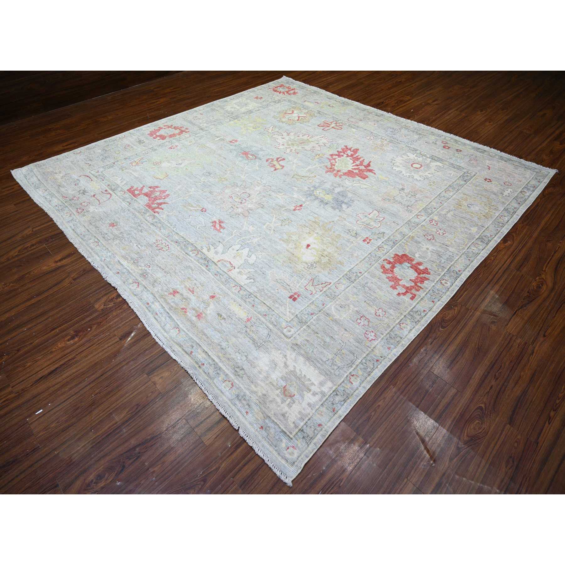 Oushak-And-Peshawar-Hand-Knotted-Rug-370860