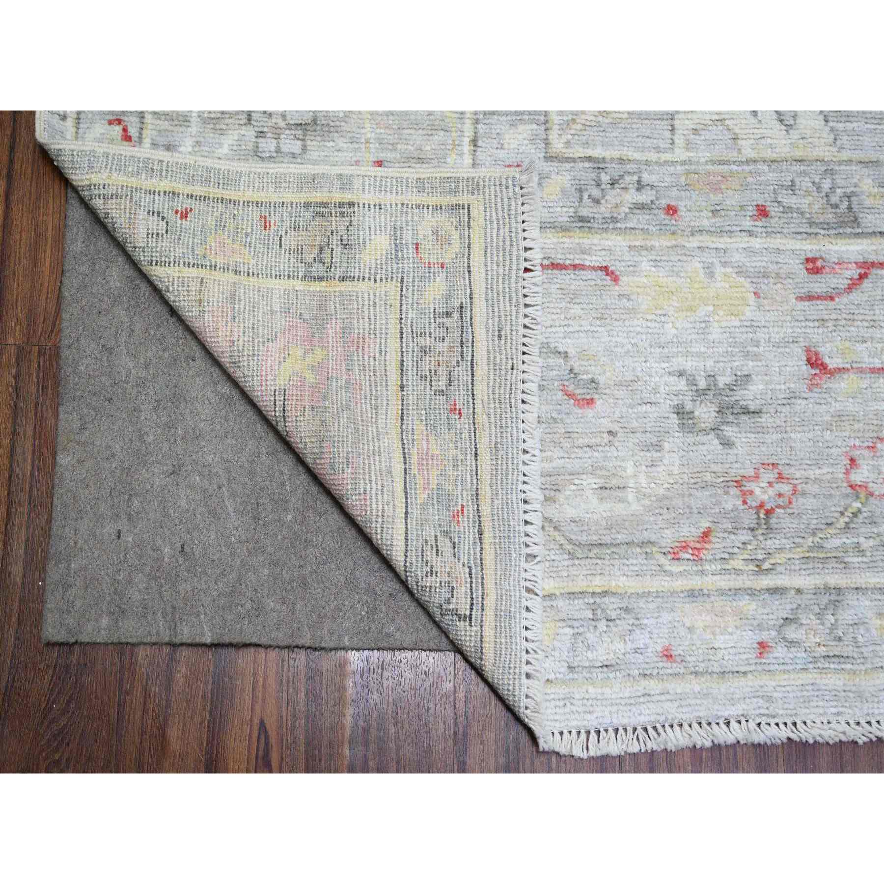 Oushak-And-Peshawar-Hand-Knotted-Rug-370860