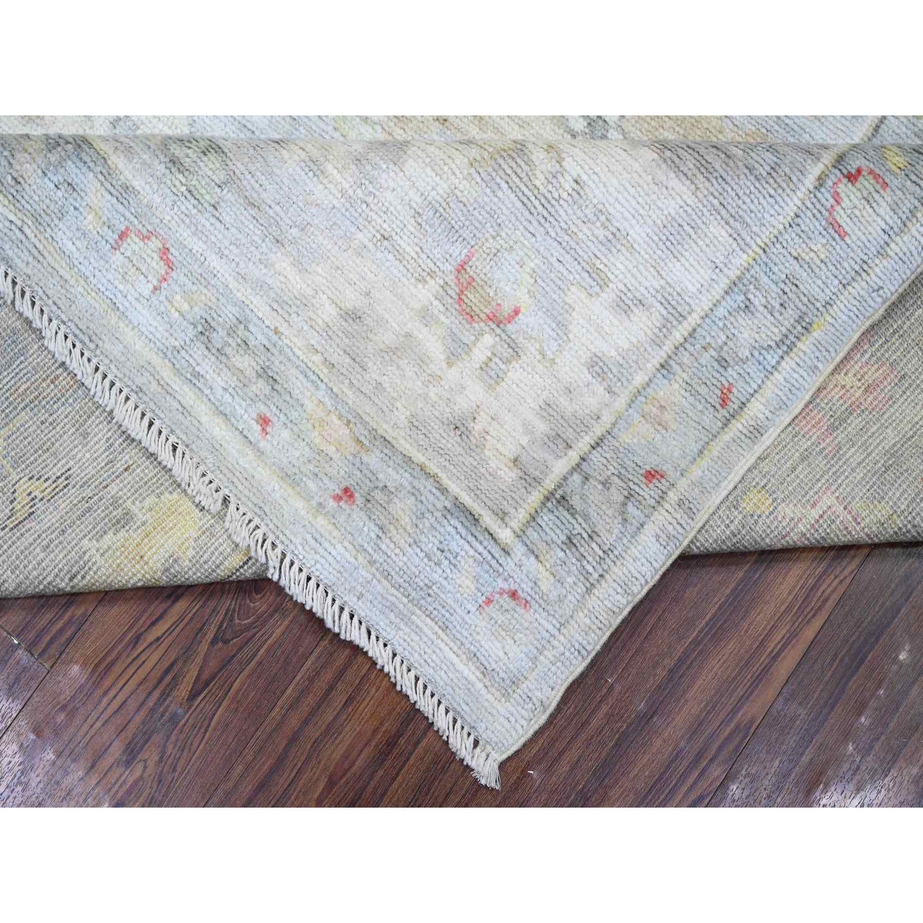 Oushak-And-Peshawar-Hand-Knotted-Rug-370860